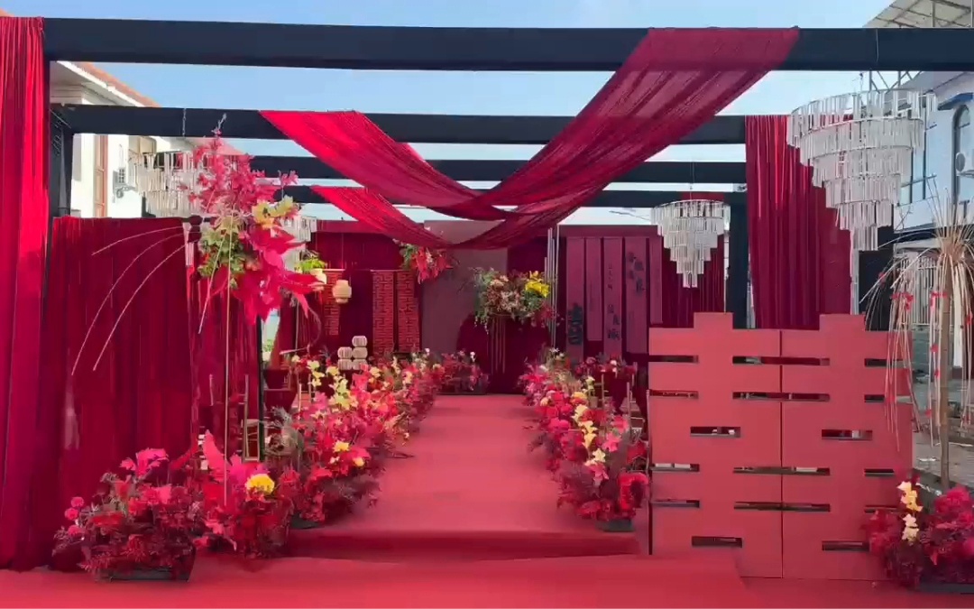 鄉(xiāng)村戶外婚禮，小預(yù)算氛圍感好好好