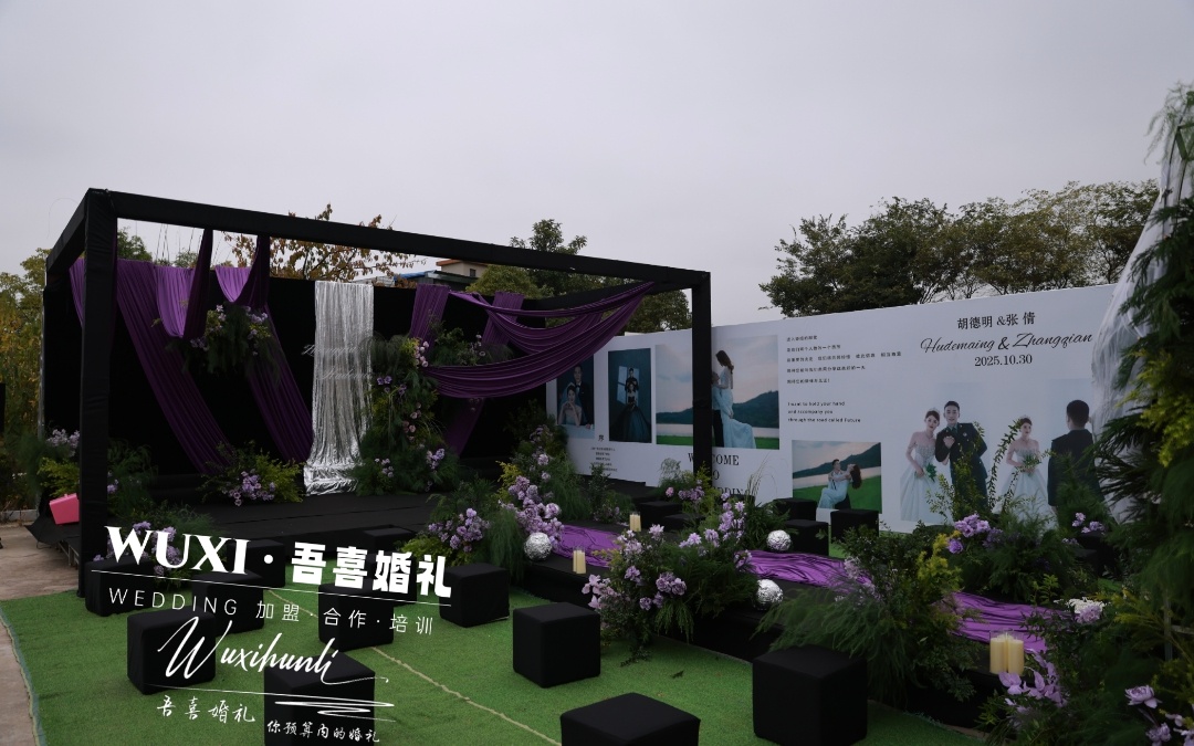 黑纱裹着紫雾，白纱坠满星光✨
