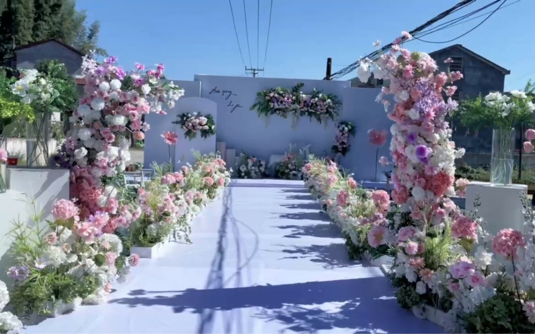 清爽夏日風(fēng)格婚慶布置