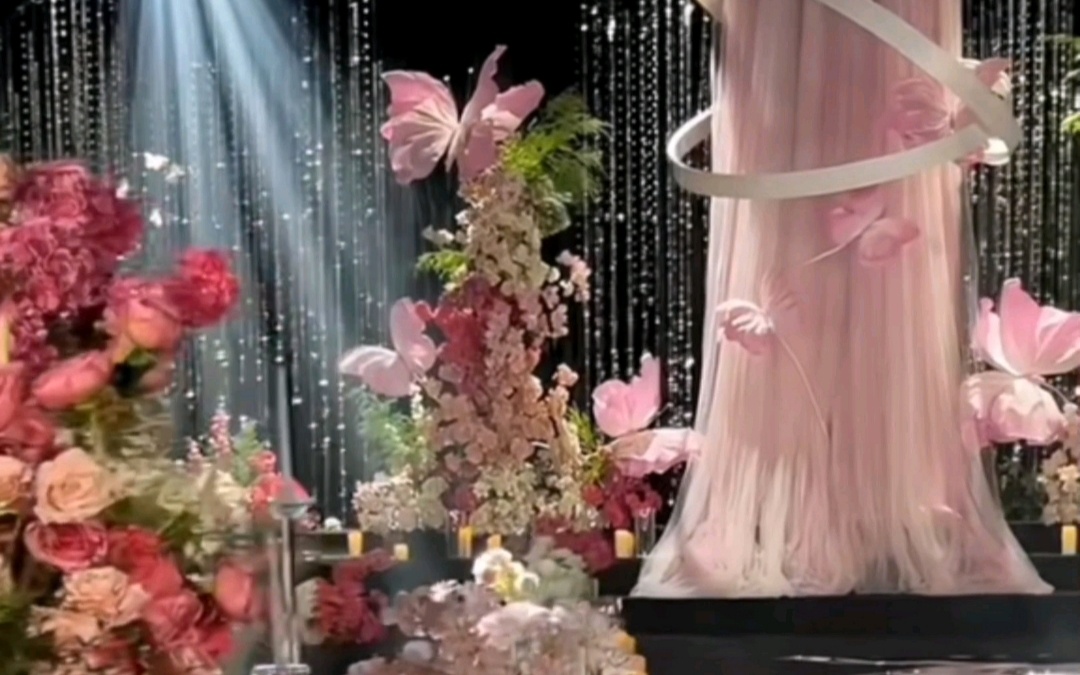 粉色韓系花藝婚禮