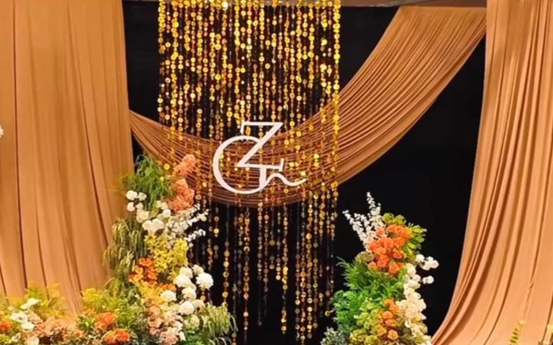 流動(dòng)的黑金色婚禮