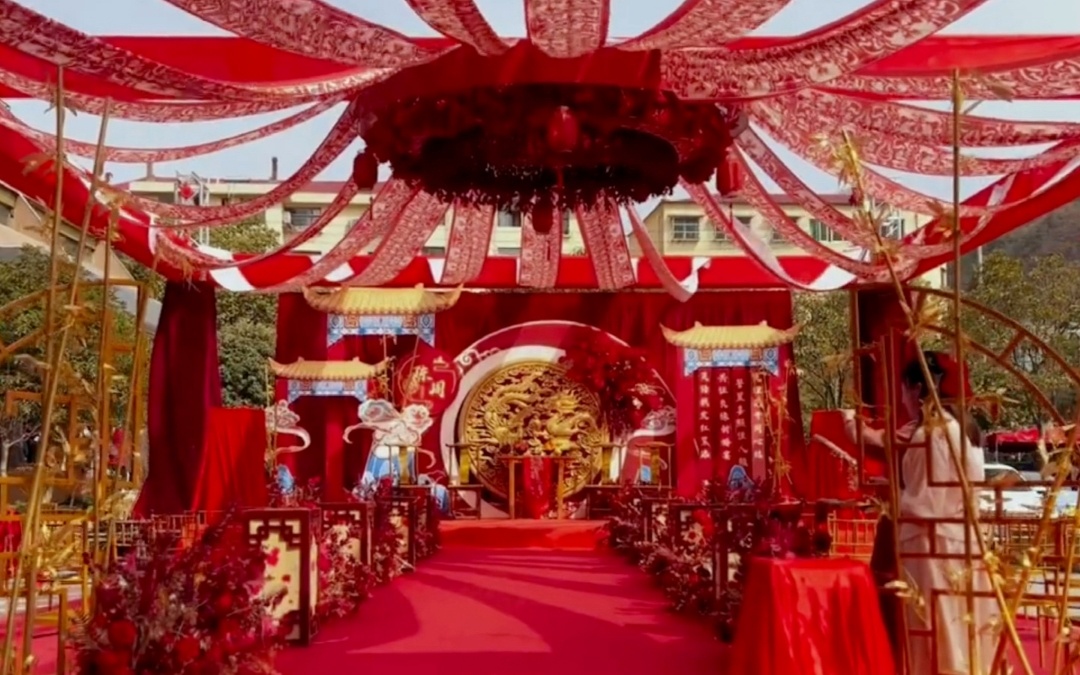 中式婚礼户外吊顶设计