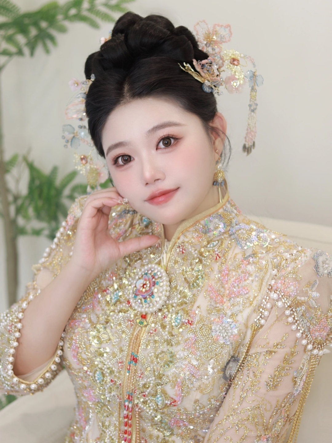 微胖女孩的婚礼造型