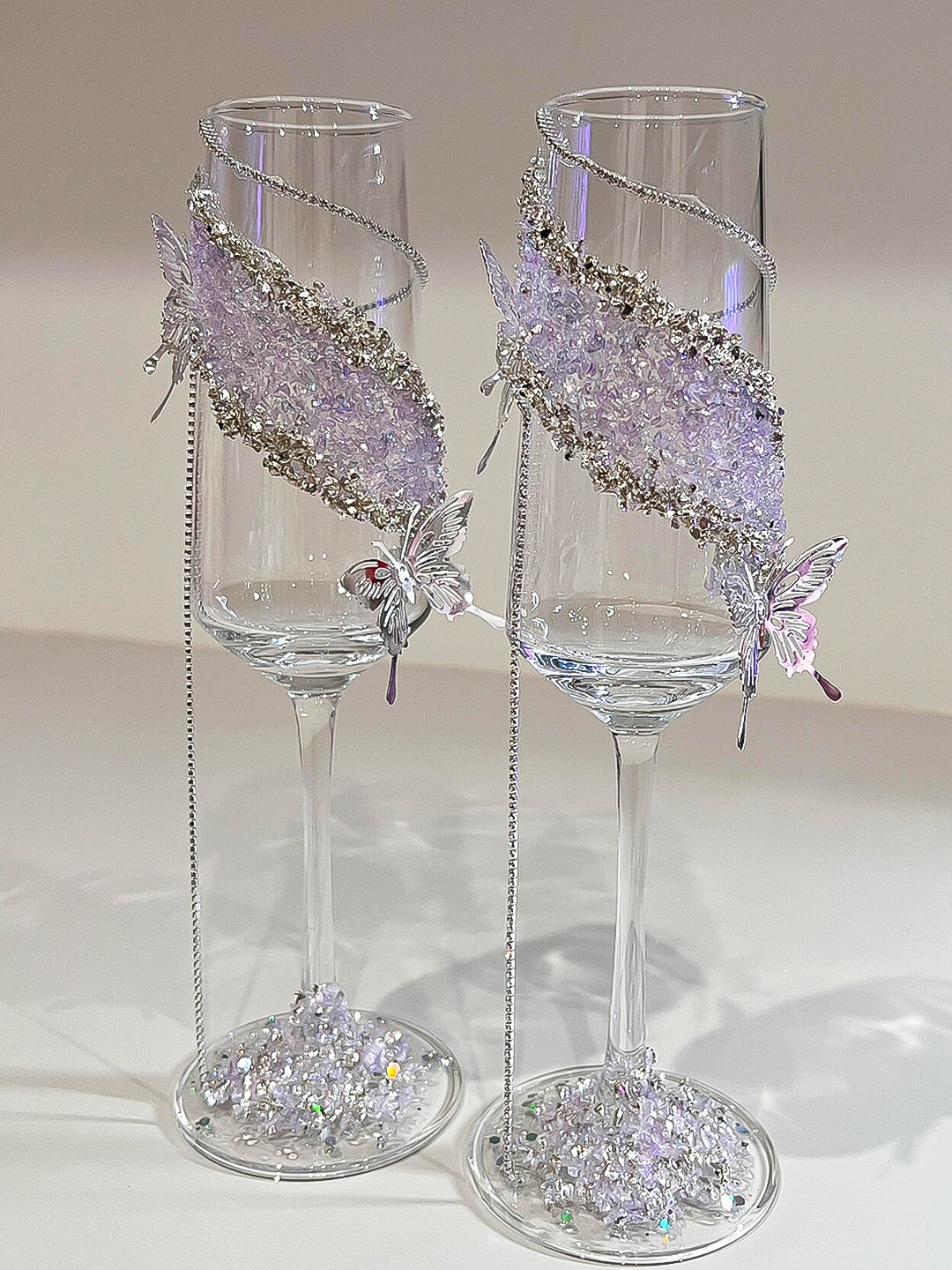 敬酒杯diy一对婚礼礼盒结婚材料包高级感香槟杯新娘婚庆订婚礼物