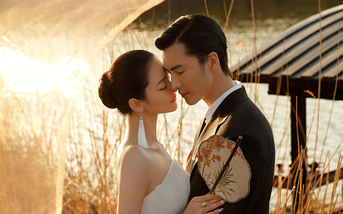 你可以永远相信湖边的夕阳❤氛围感绝了