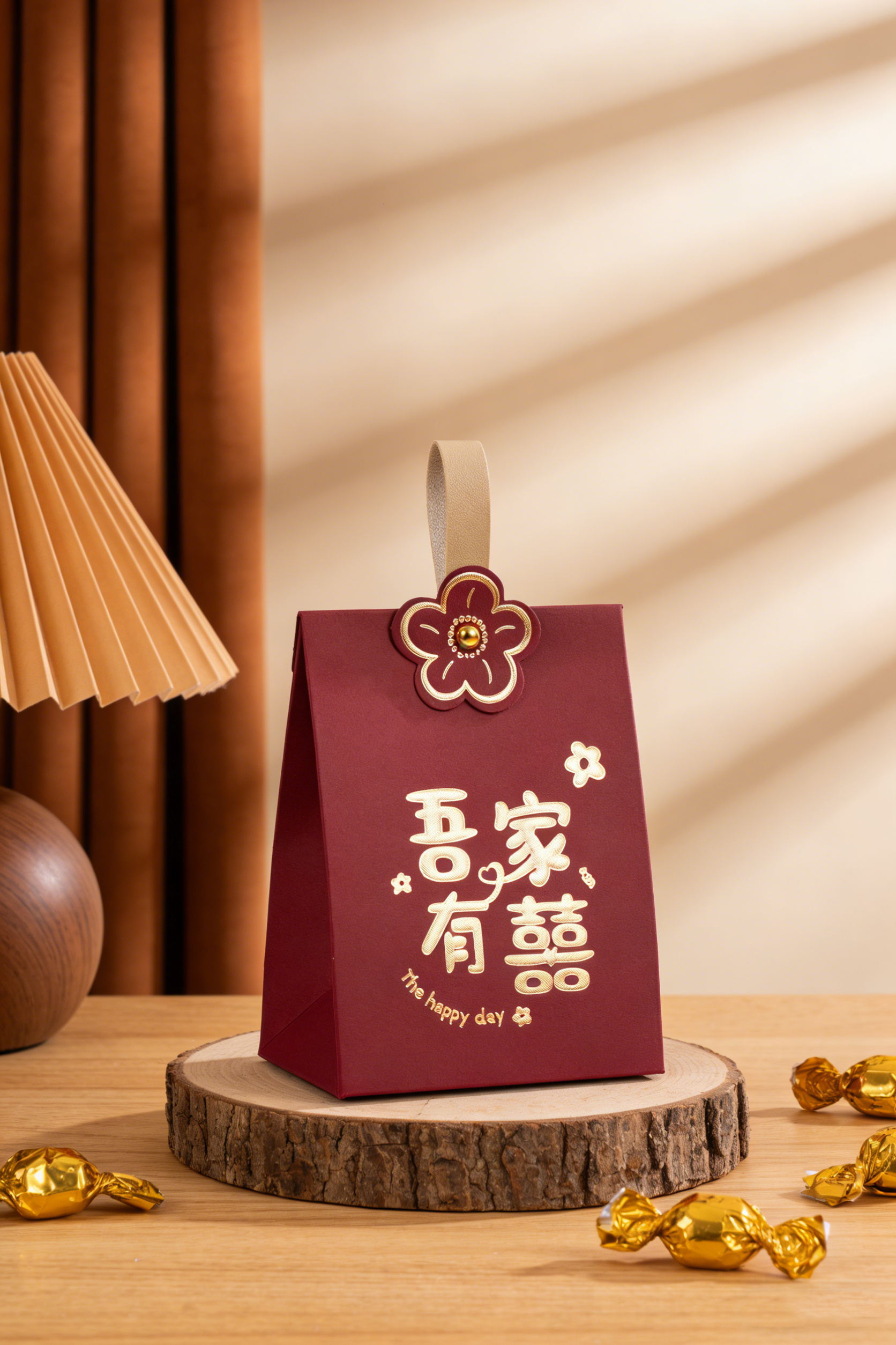 包好发货 大号糖盒10颗喜糖成品金手提 喜糖+喜糖盒【成品喜糖不支持退换】