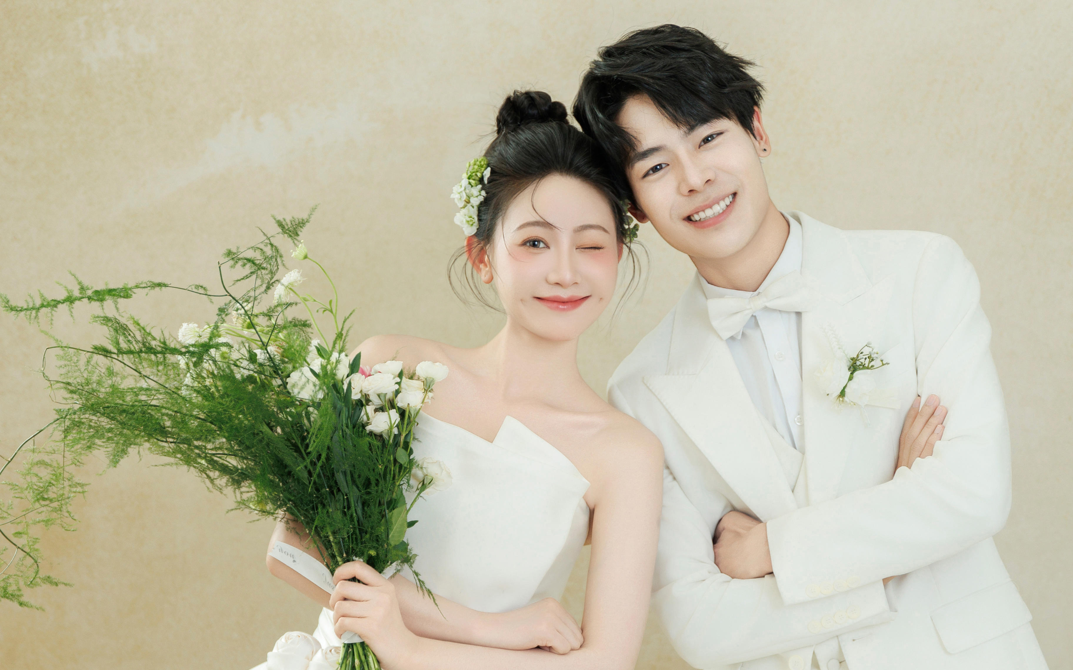 我心中永远的白月光～室内温柔婚纱照🎀