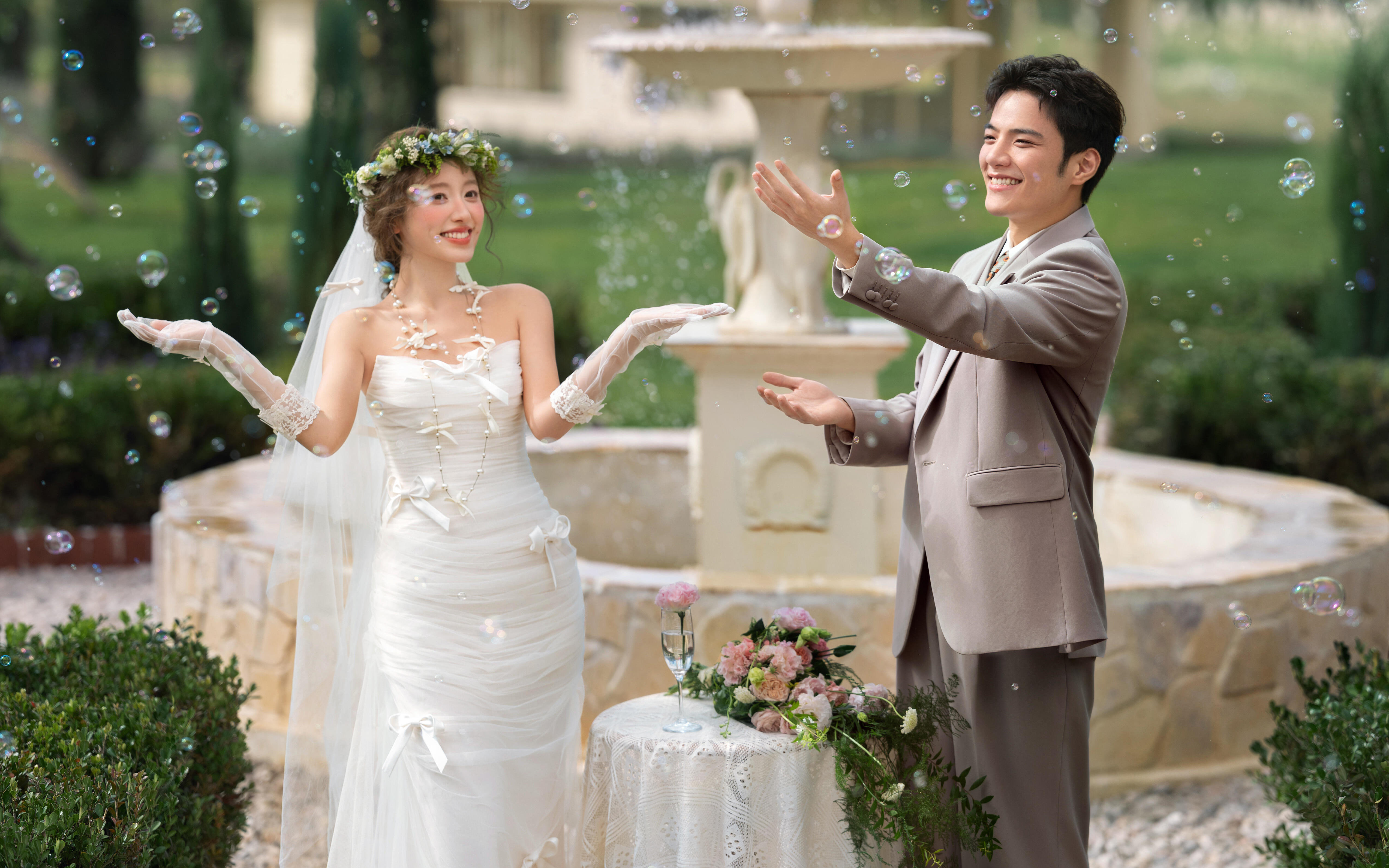 法式少女+丁達(dá)爾光 簡直墜入了夢幻仙境