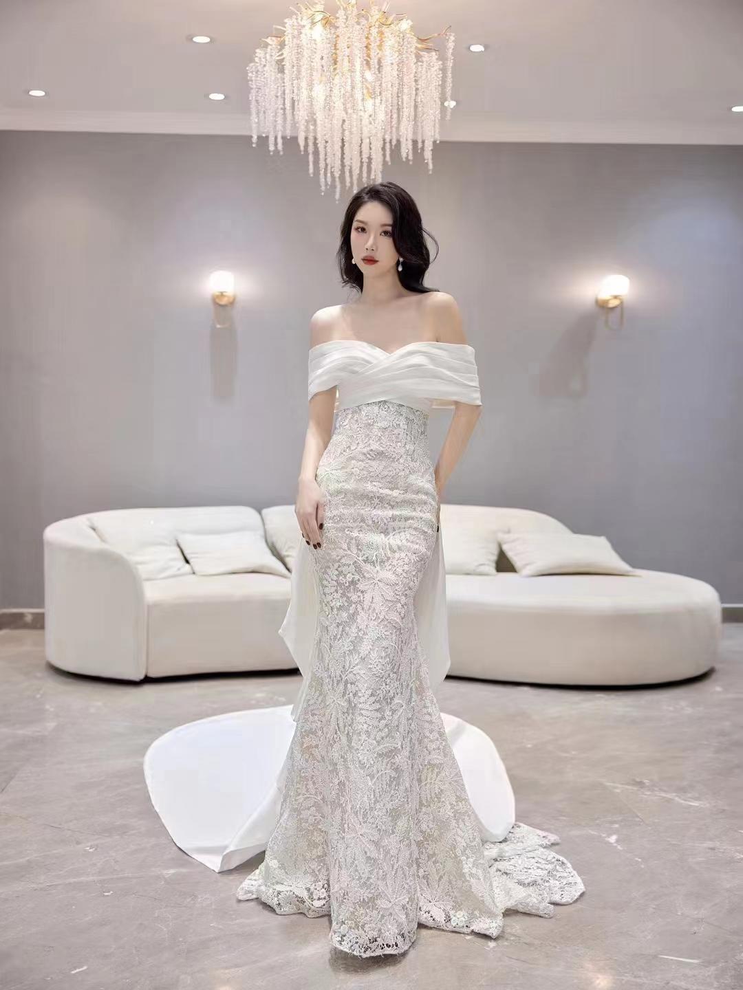 coco新娘跟妆鱼尾轻纱造型