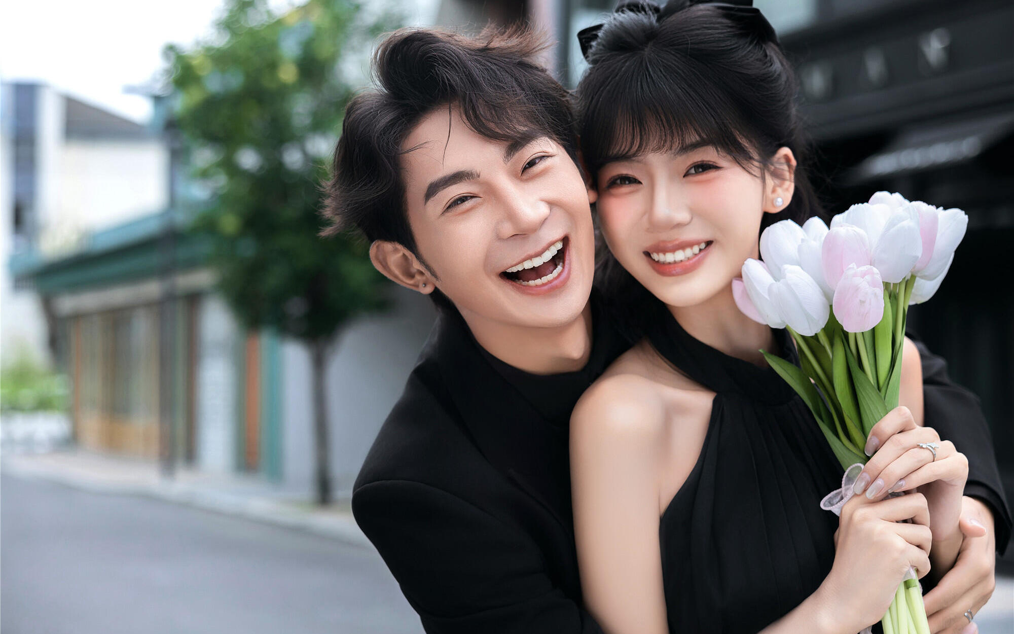 甜酷ins风婚纱照🎀韩系街景包出片的🥰 