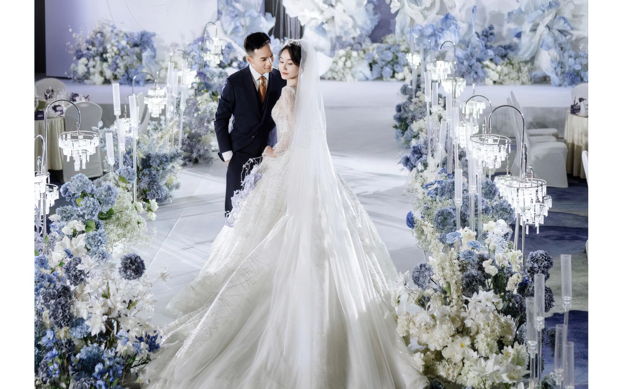 霧霾藍色婚禮