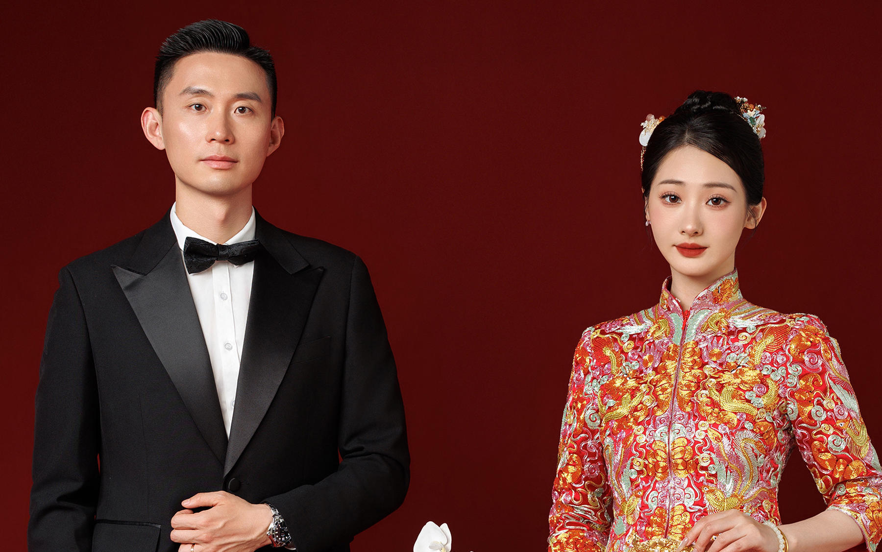 【施华洛摄影】超抢眼的中式秀禾婚纱照，小众又高级