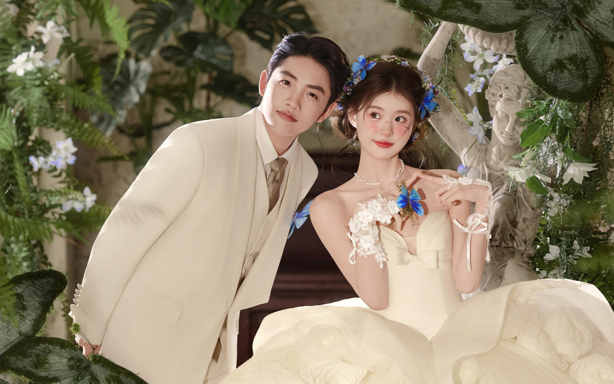 救命！我真的拍到了蝴蝶少女婚紗照