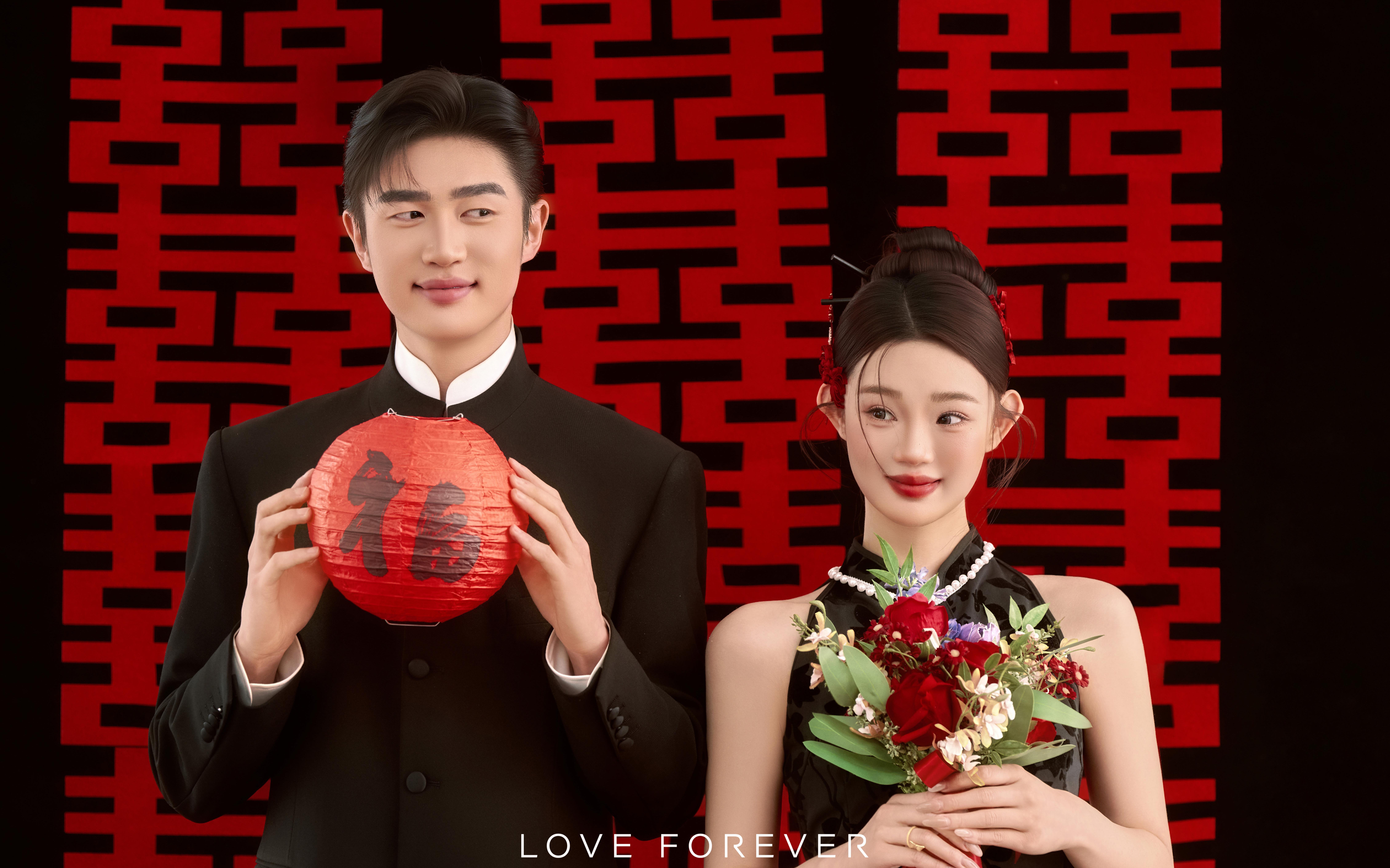 昆明婚紗照中式婚紗照喜嫁婚紗照