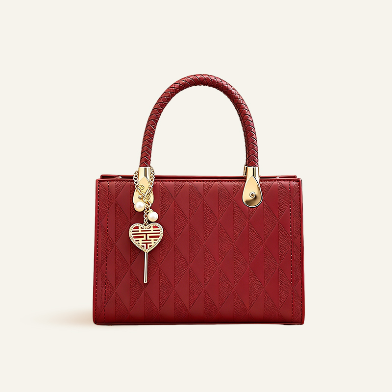 精致婚包 红色复古高质感手提包