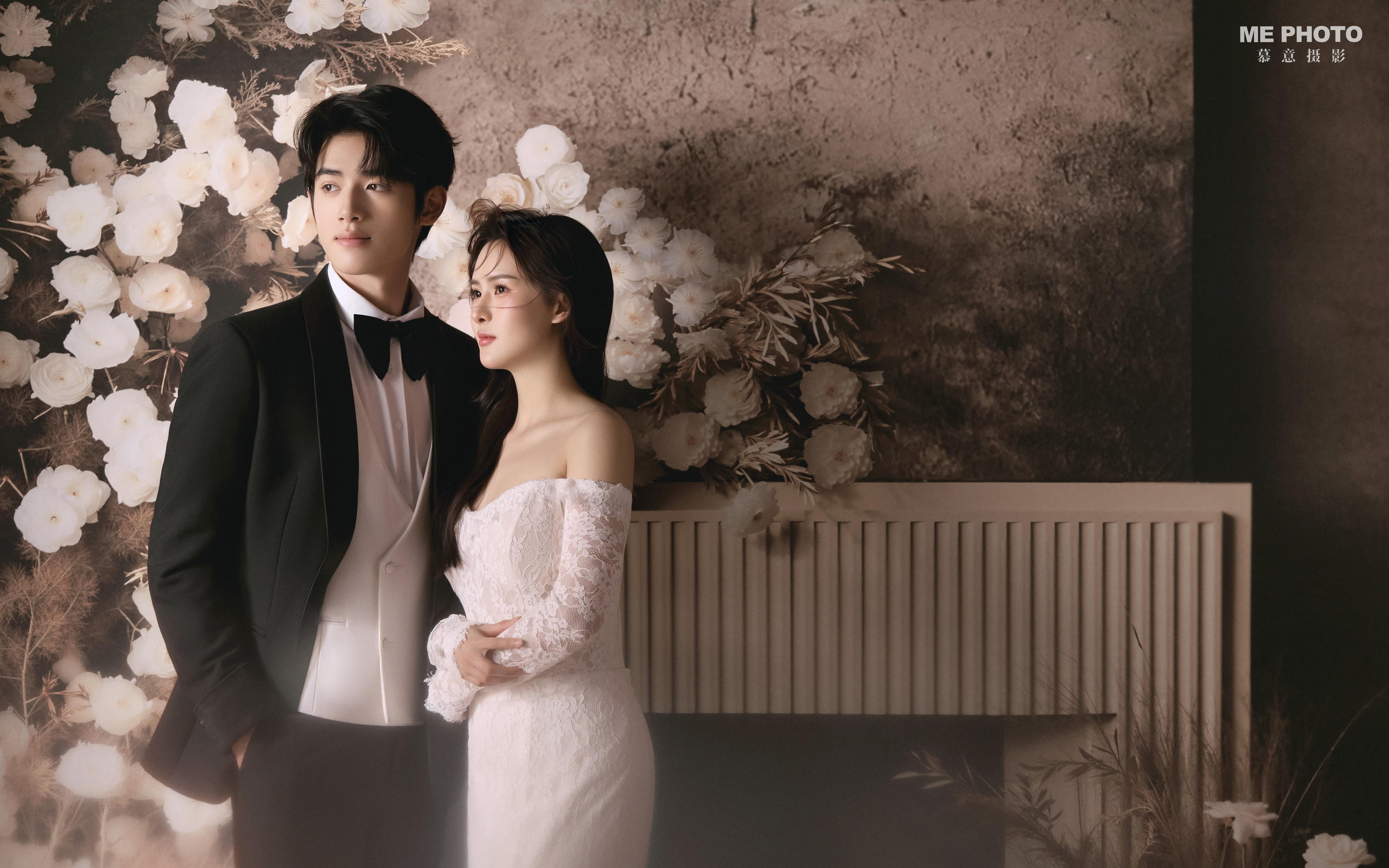 法式复古花房婚纱照