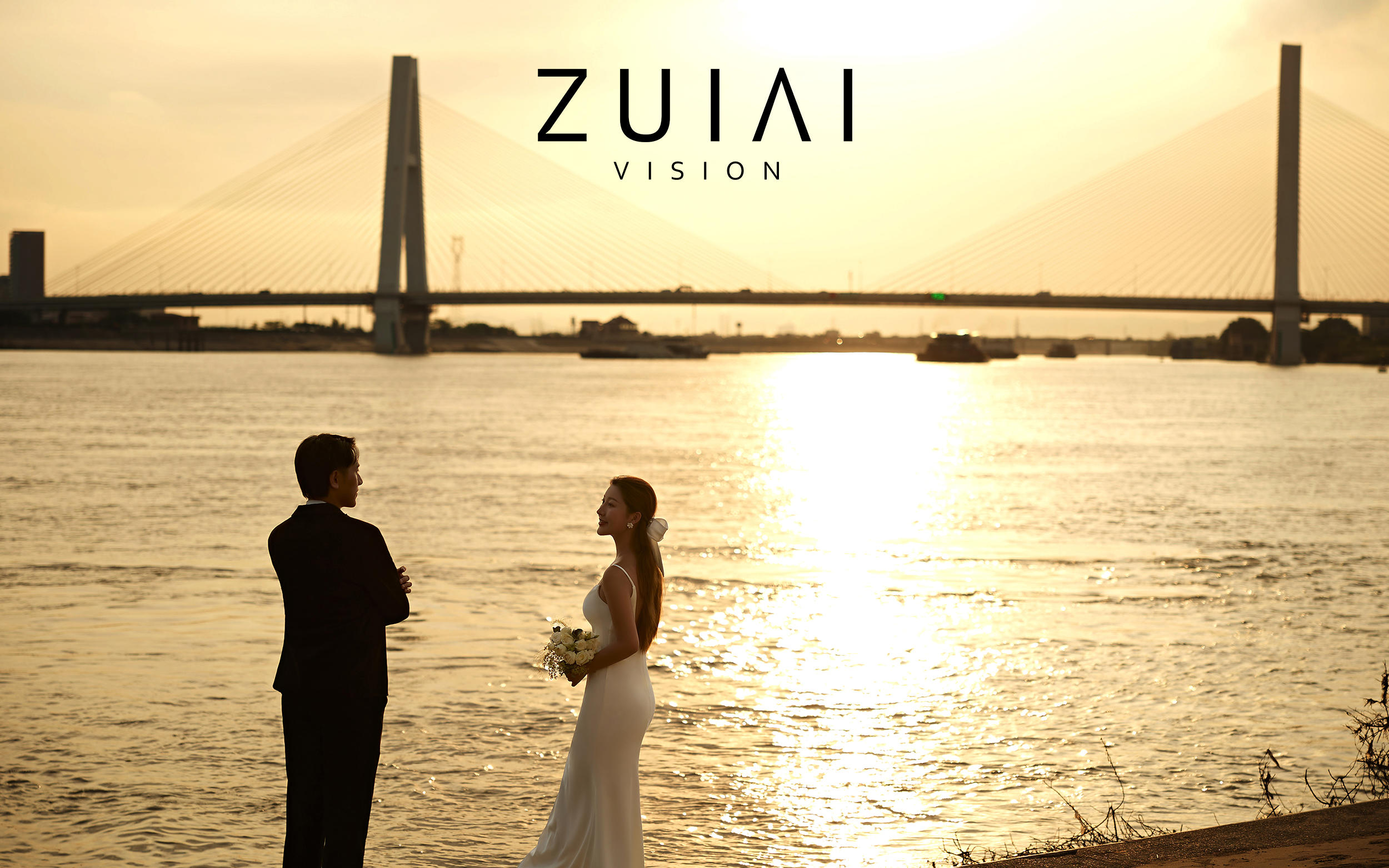 城市旅拍-夕阳下的恋人