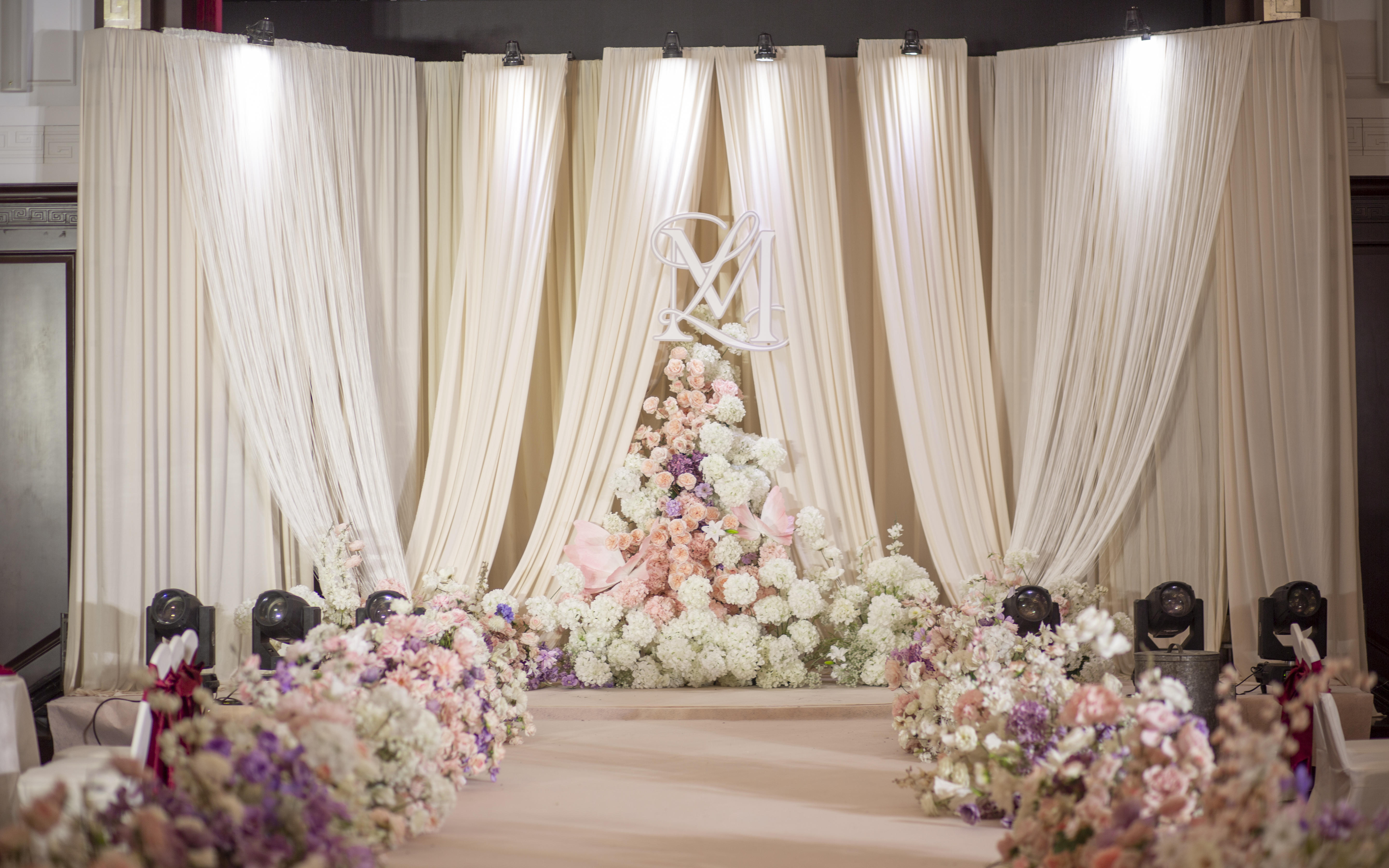 香檳色韓式少女風(fēng)婚禮案例