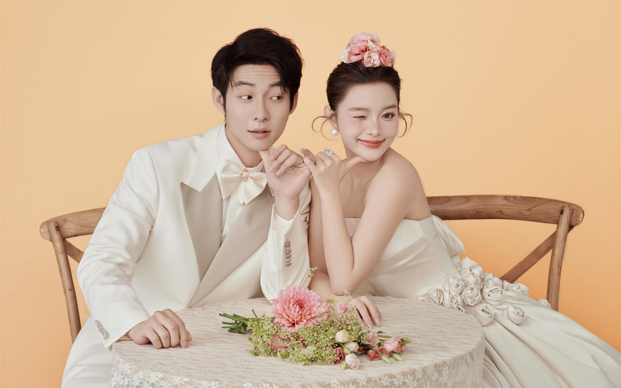 纯色极简系列 韩式婚纱照