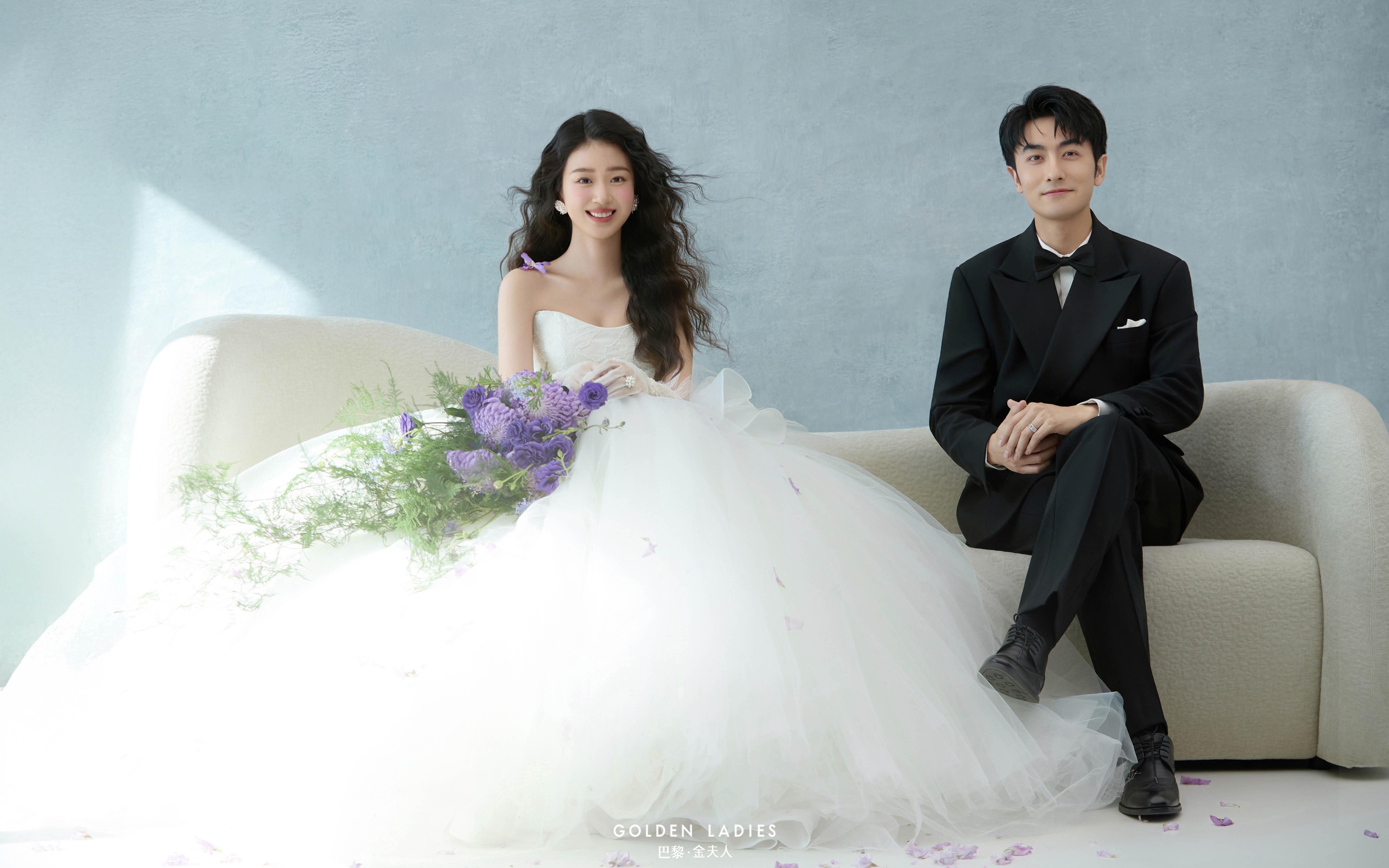 莫兰迪花系婚纱照｜把春天揉进温柔光影里✨