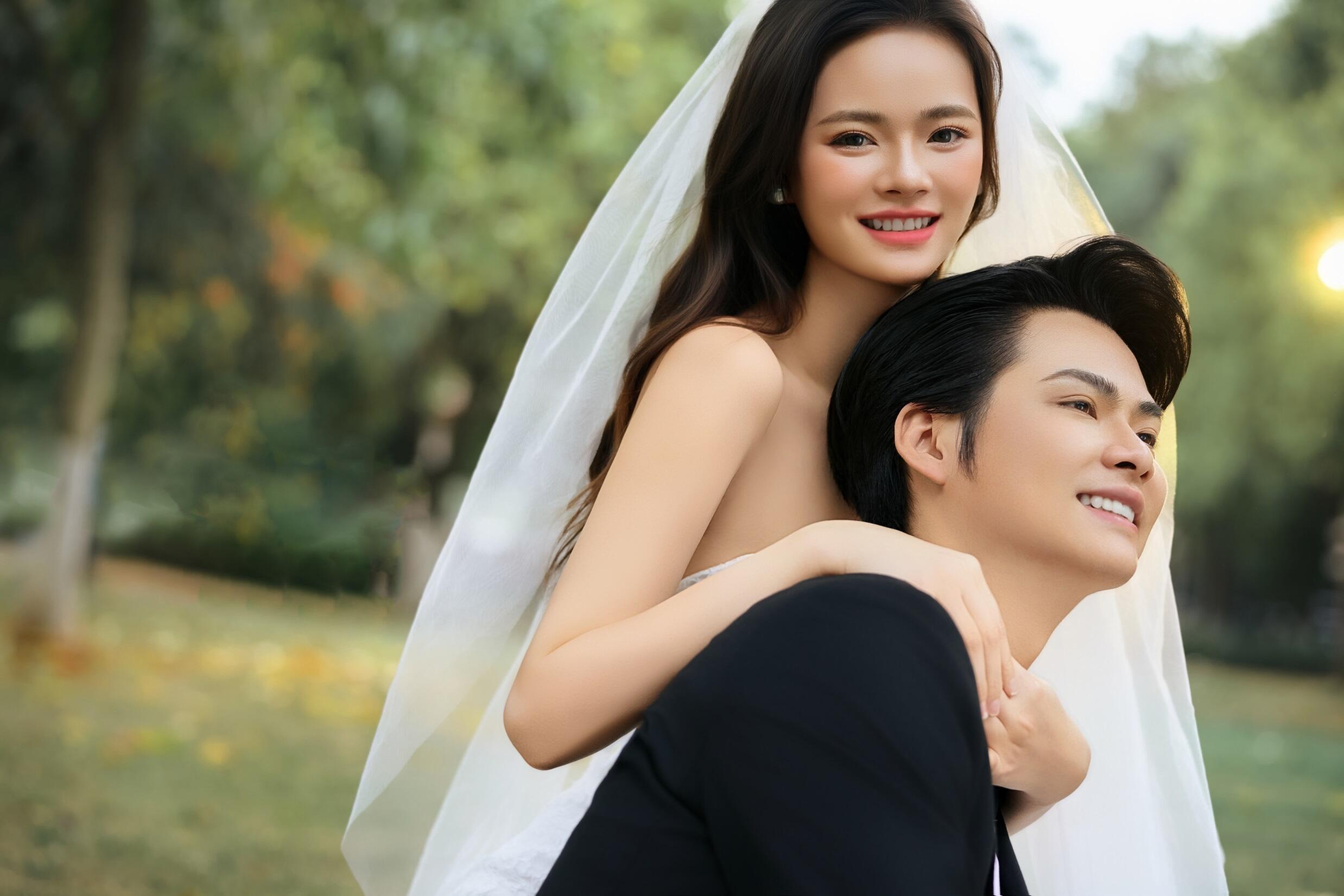 客片-草坪森系婚紗照 