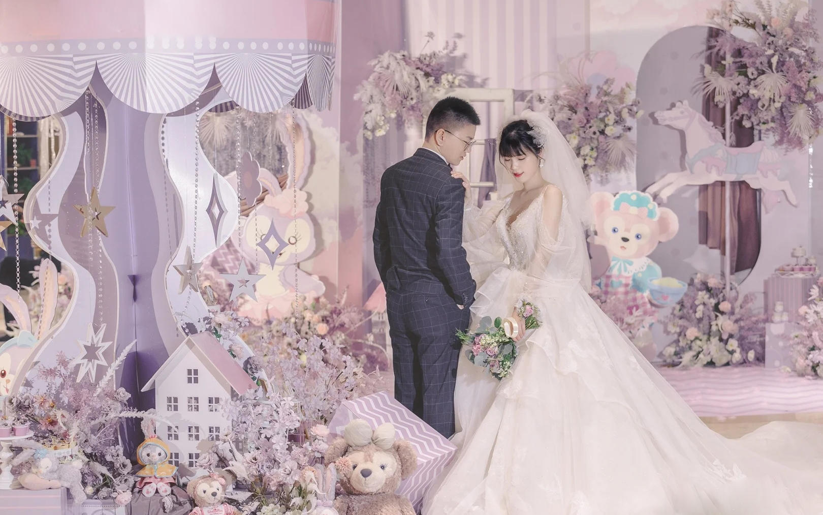 歐式紫色精致豪華含四大婚禮策劃