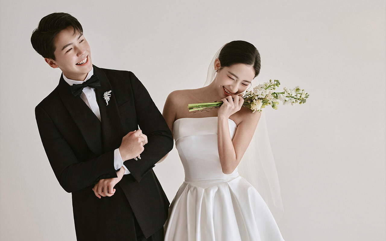 韩式内景婚纱照