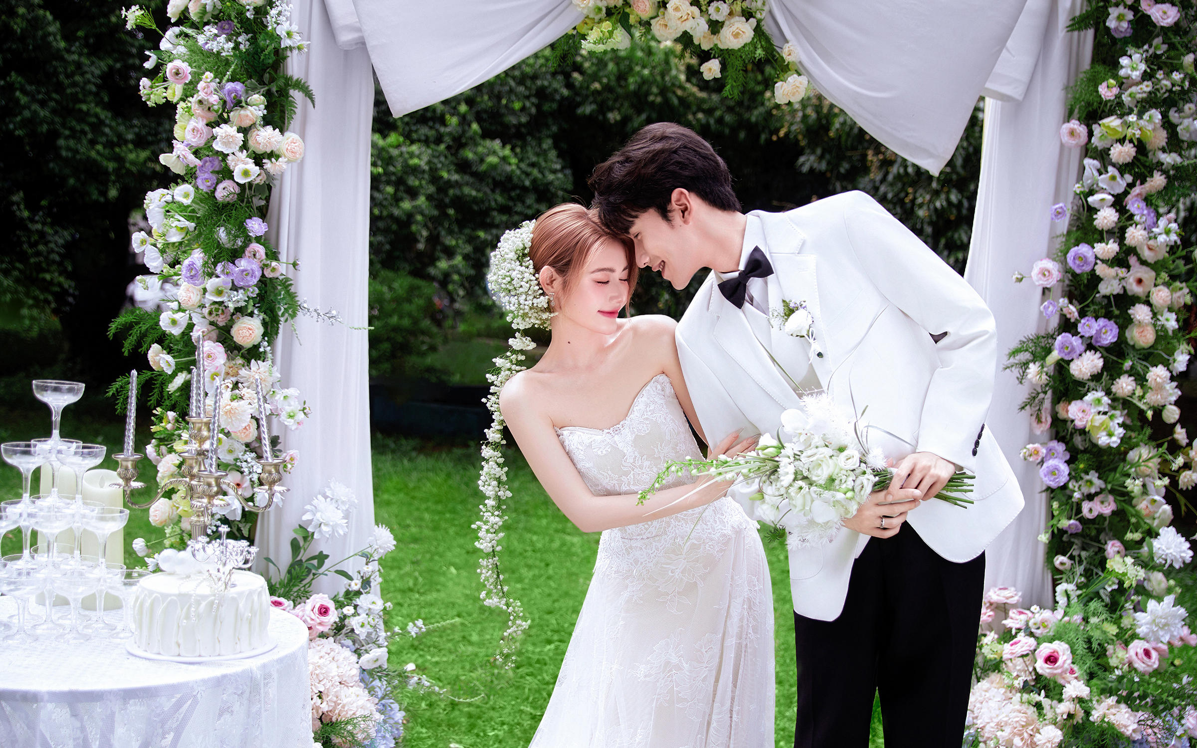 【森系婚照】樹影作禮堂，讓草木為愛情舉行自然儀式