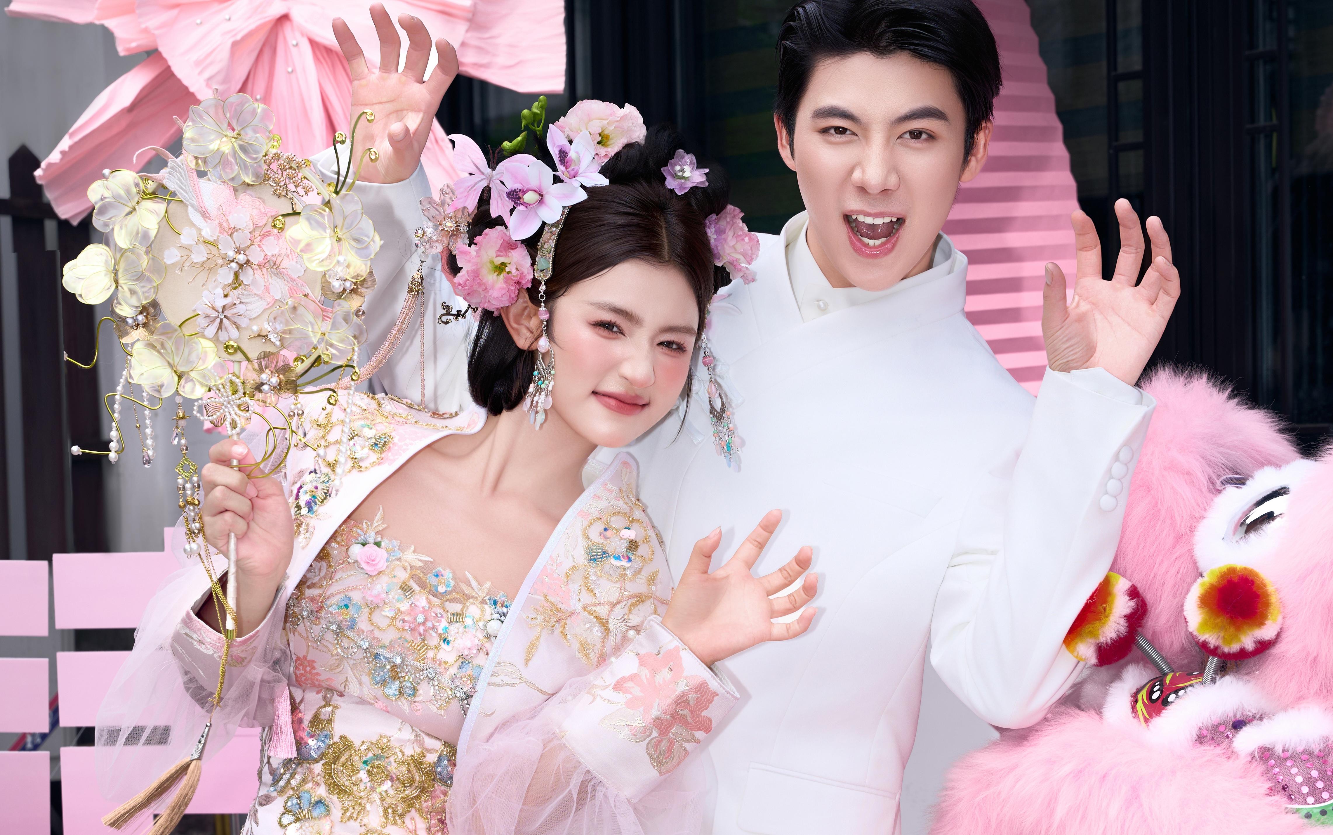 【D視覺(jué)攝影】家有喜事，甜妹甄選的粉色新中式婚照