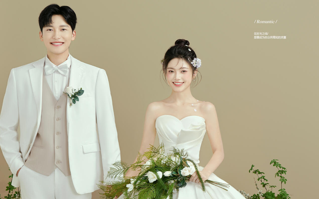 是心动呀 轻氧又复古的室内婚纱照