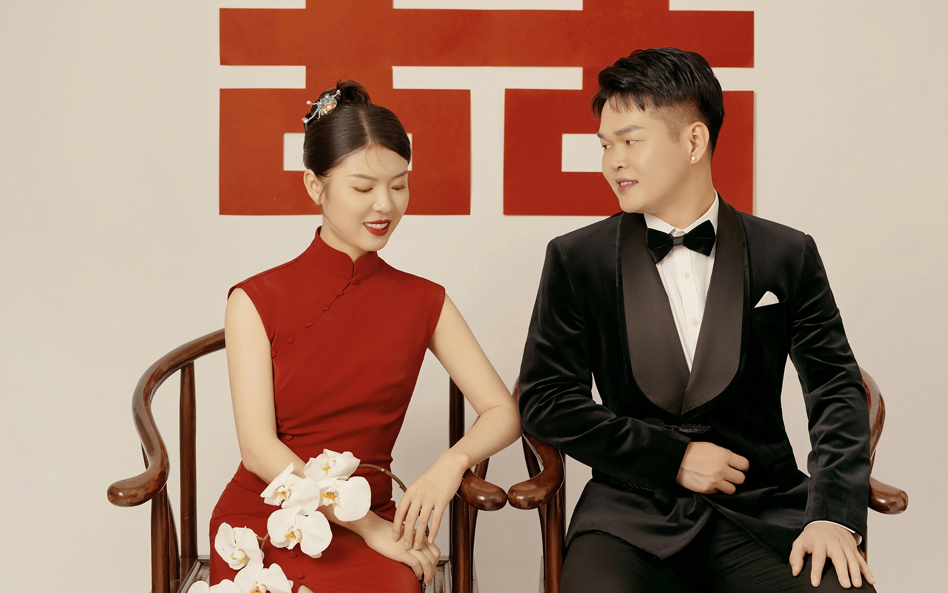 复古喜嫁婚纱照
