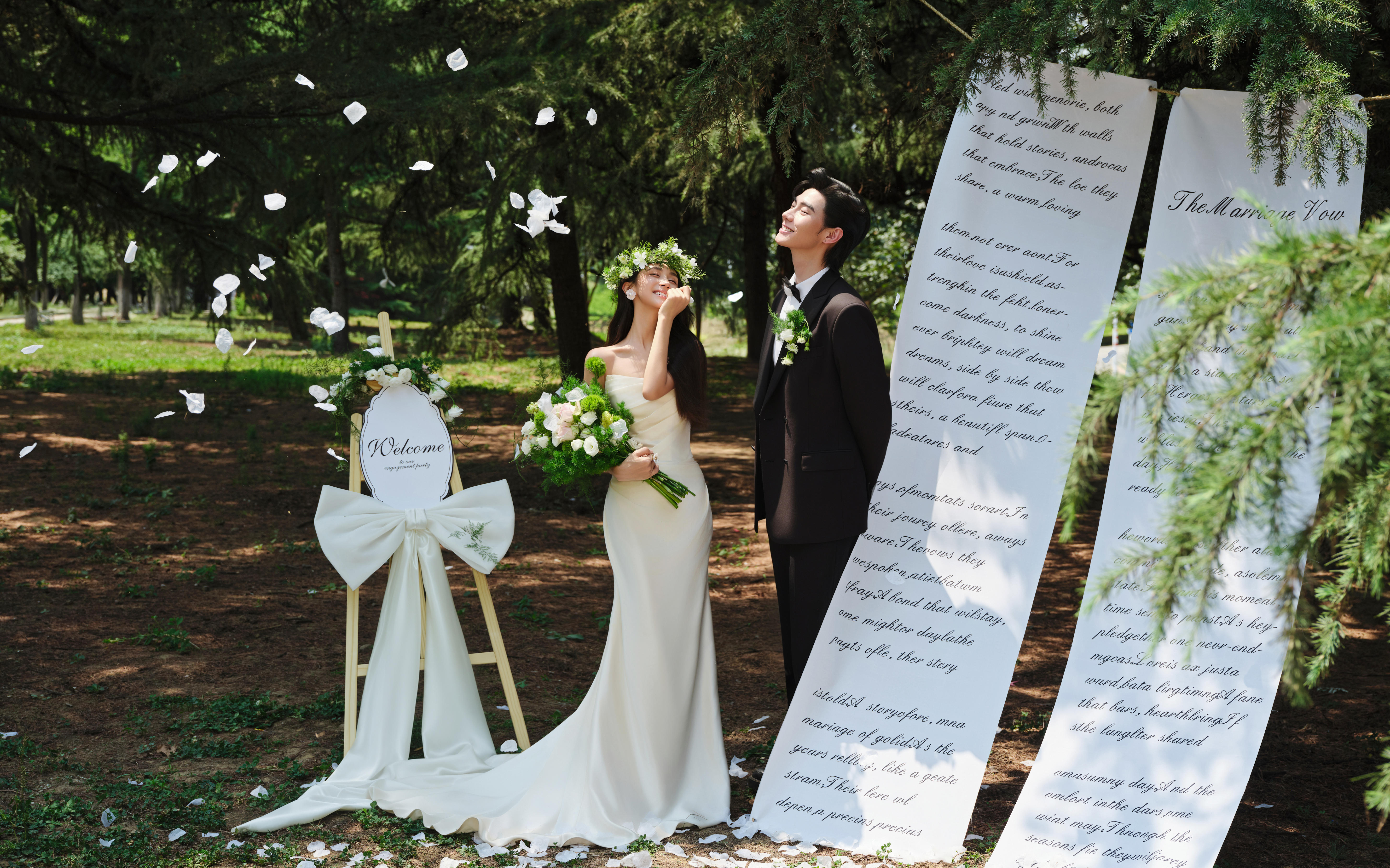 小清新森系婚纱照真的太戳我了