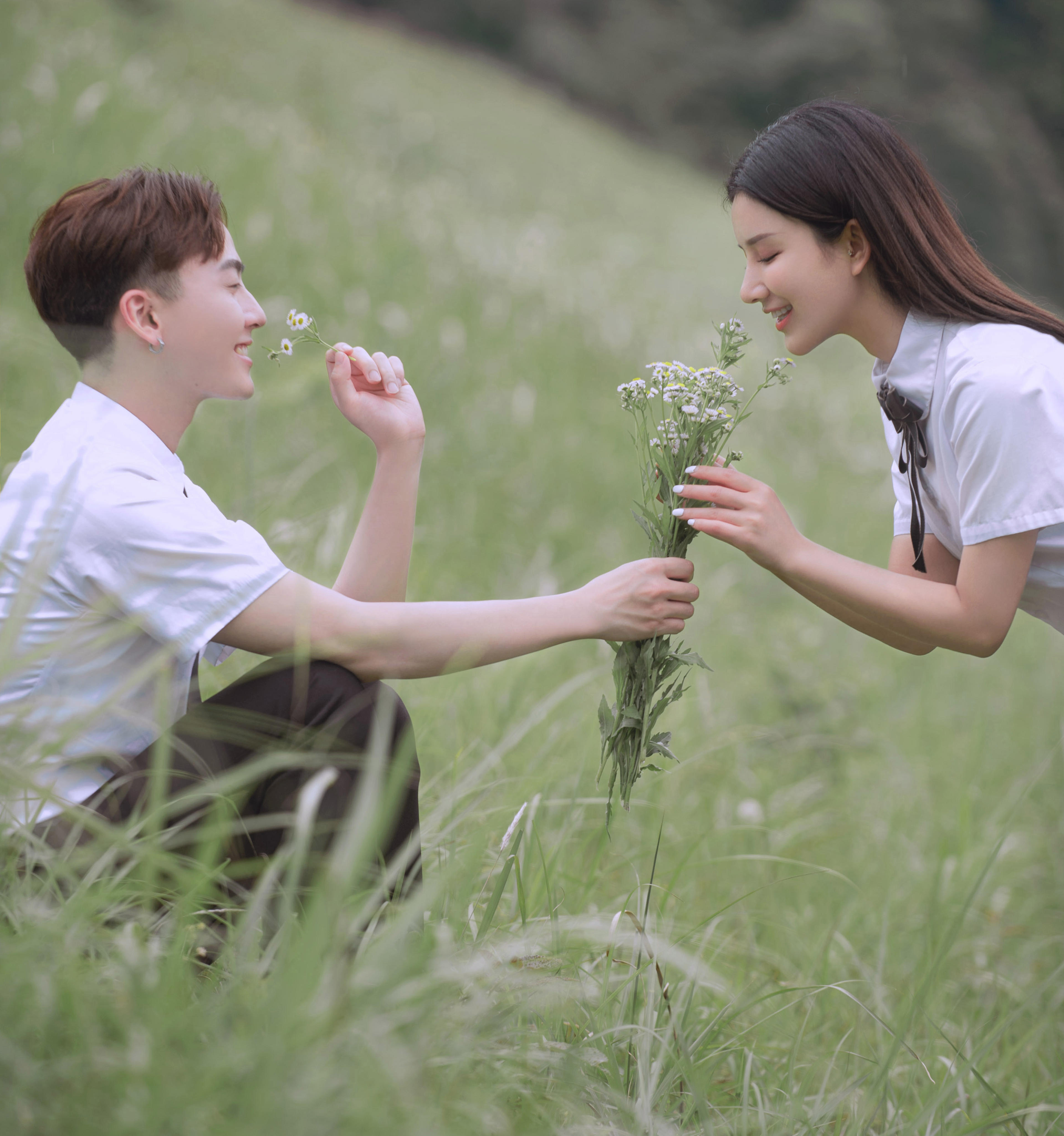 是夏日森系文藝的氧氣感女孩