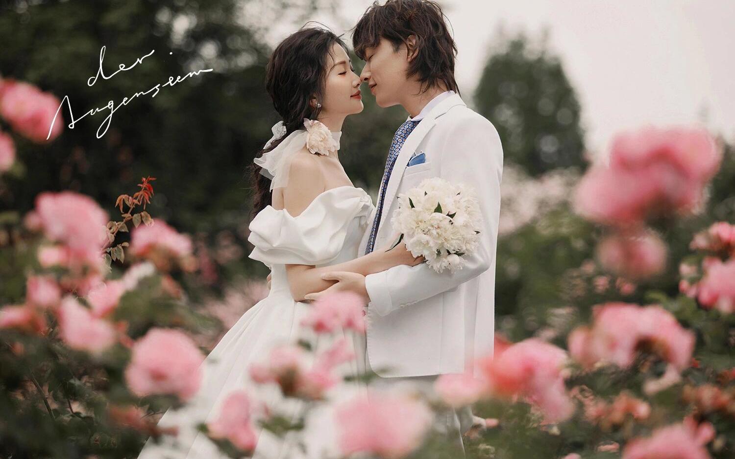 玫瑰花海婚纱照 夏季必拍