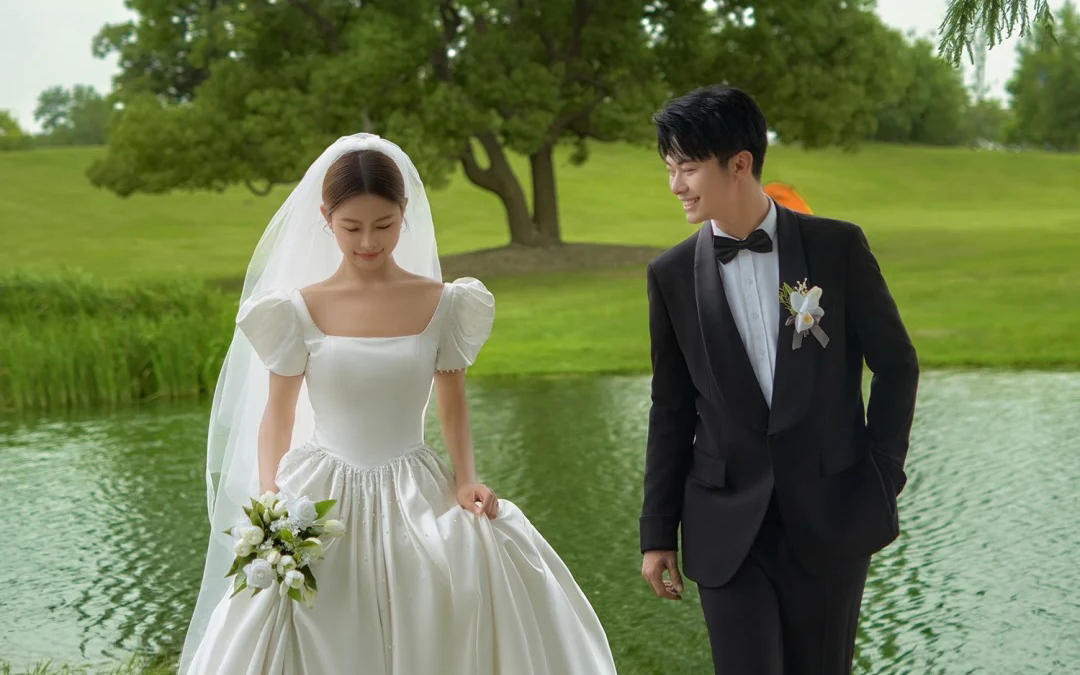 超心动的森系婚纱照