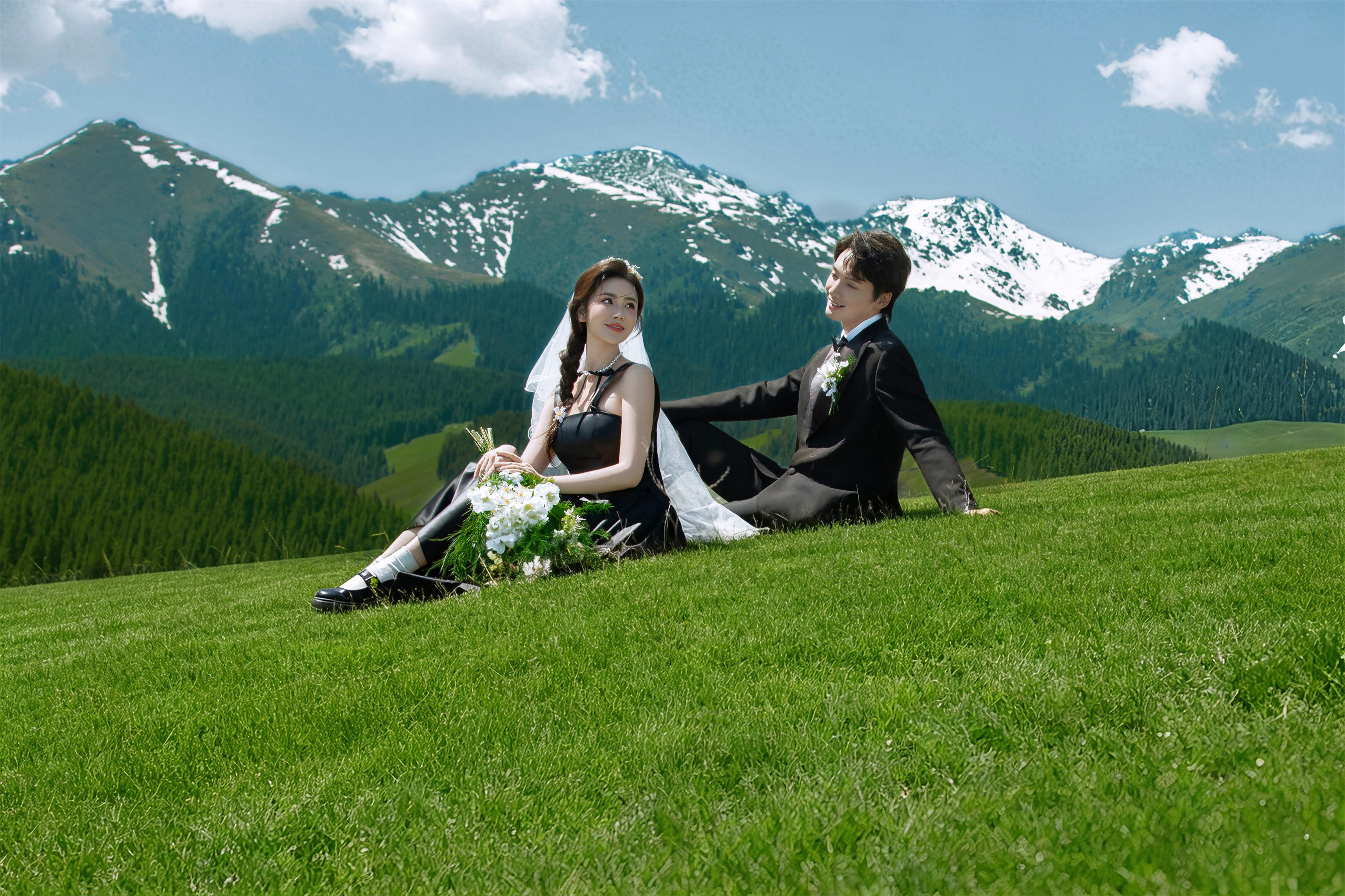 是我想要的雪山草原！?。? style=