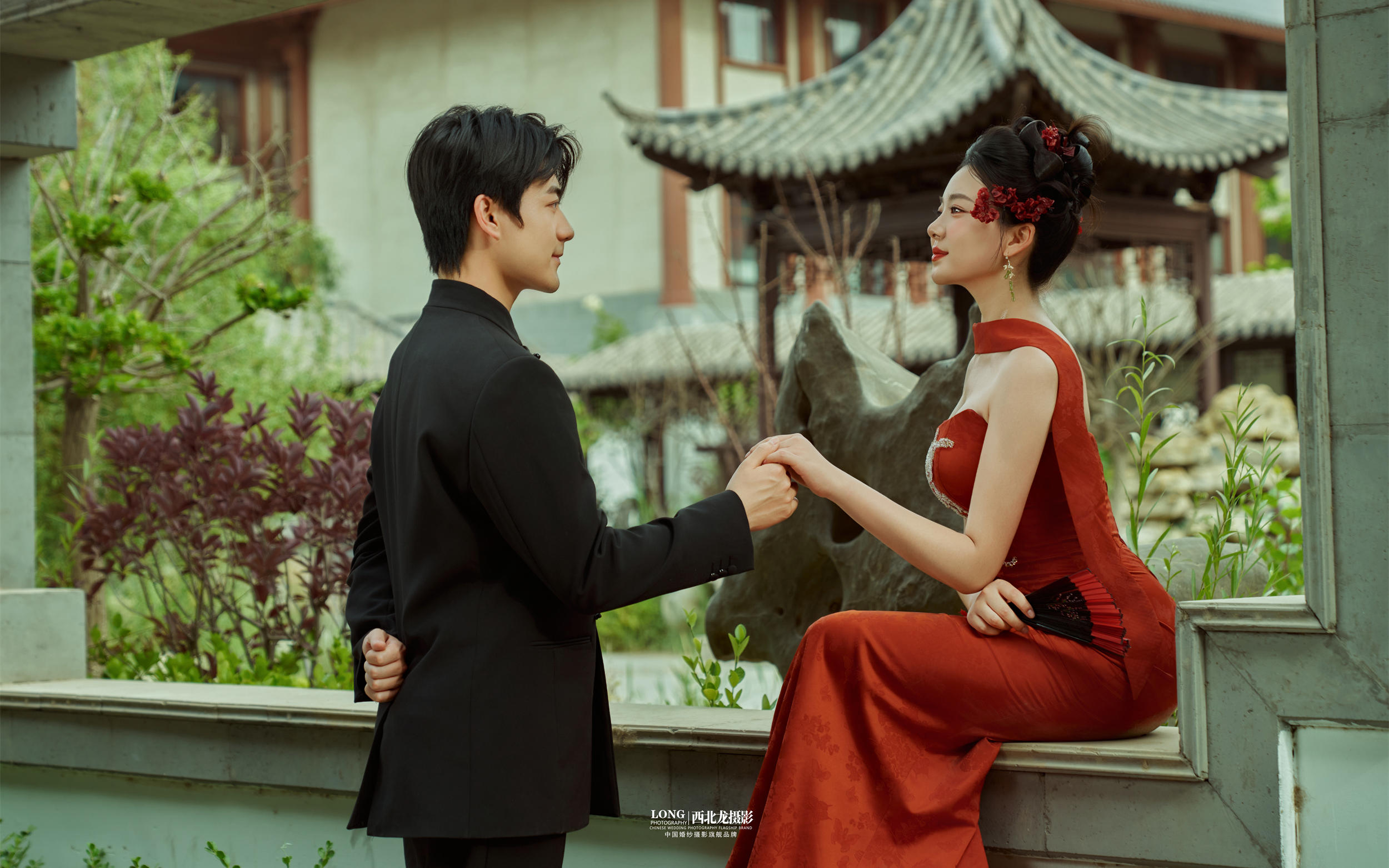 中式園林??東方美學新中式婚紗照真的好絕