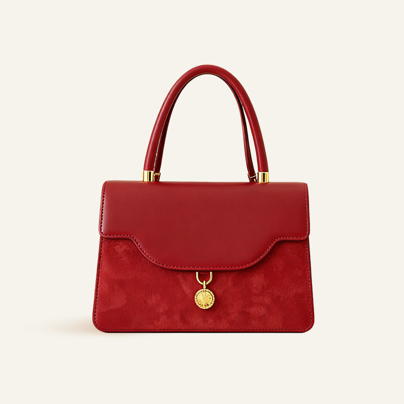 2025新款红色高品质手提婚包