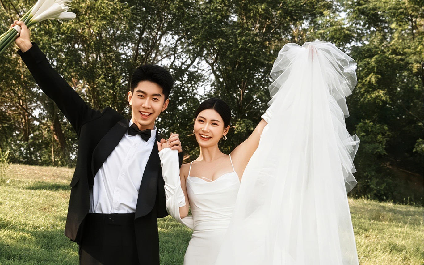 自然森系婚纱照 经典又好看