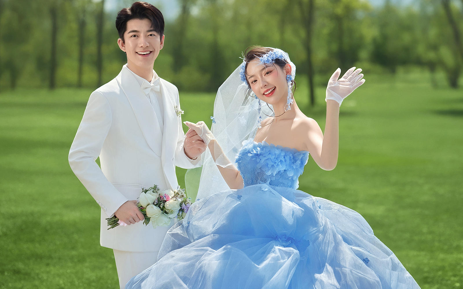 風與初夏 | 森系草坪婚紗照