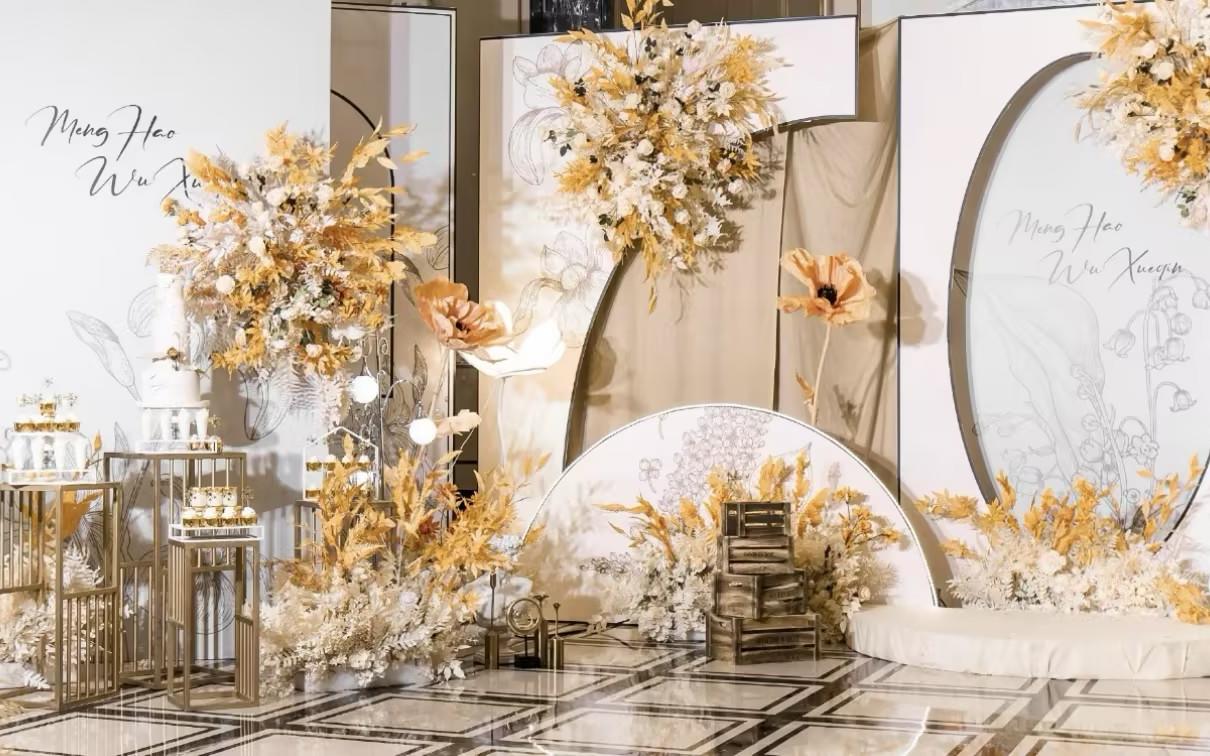 小预算黄色系婚礼