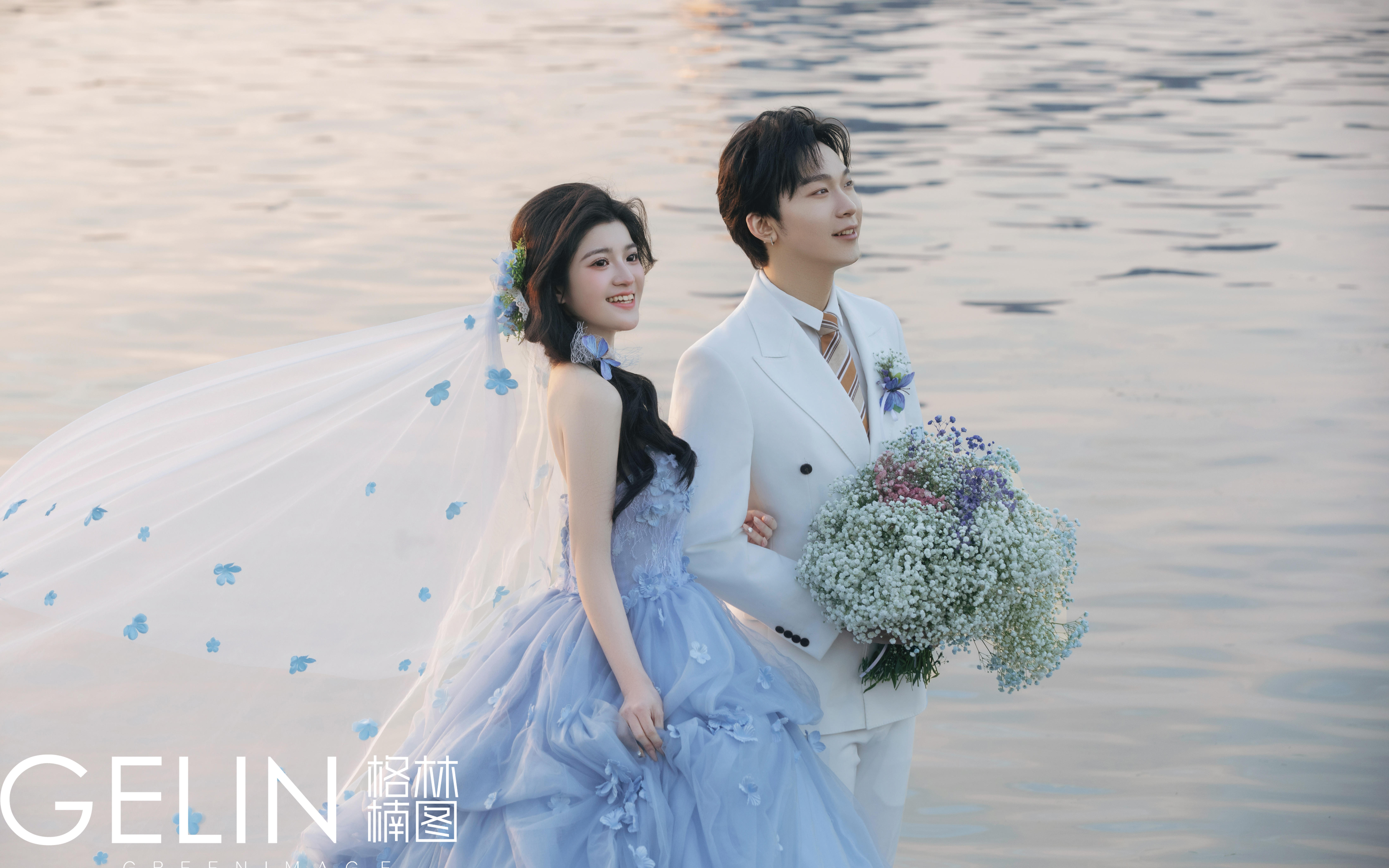 水面的波光 夕阳的浪漫