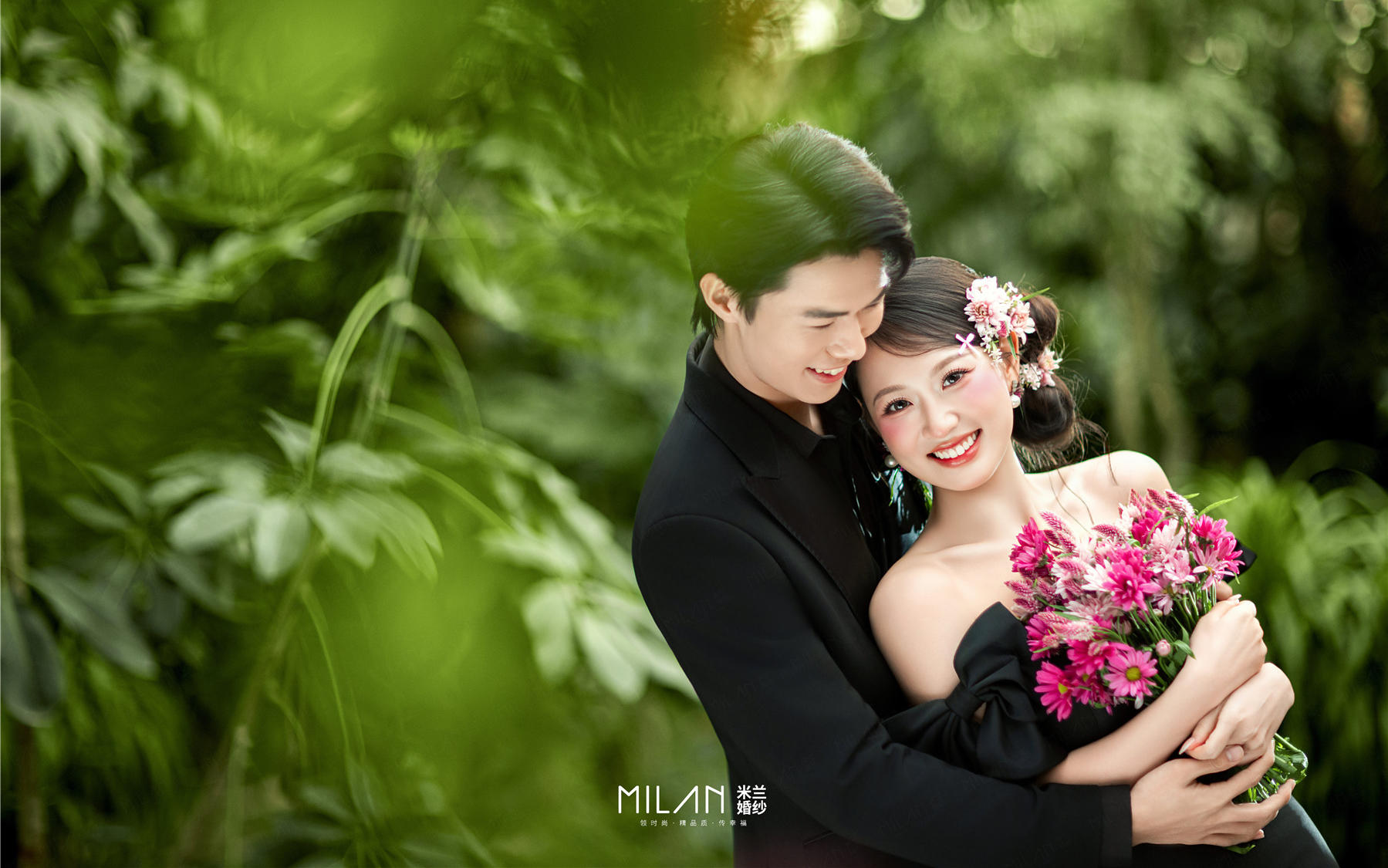 ??黑紗也能森系丨我的婚紗照又A又甜