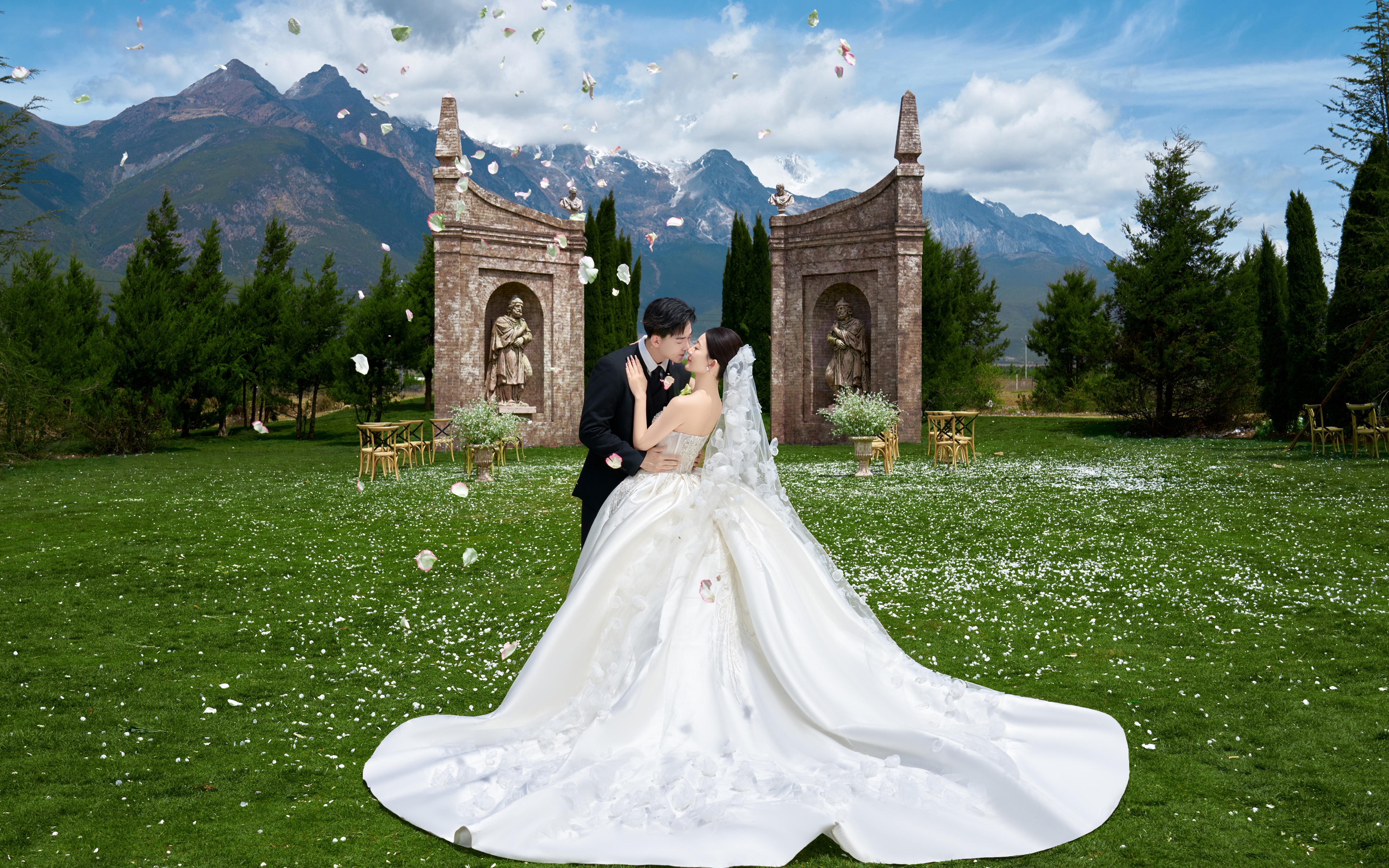 森林开了柔光我们的婚纱照美成电影海报