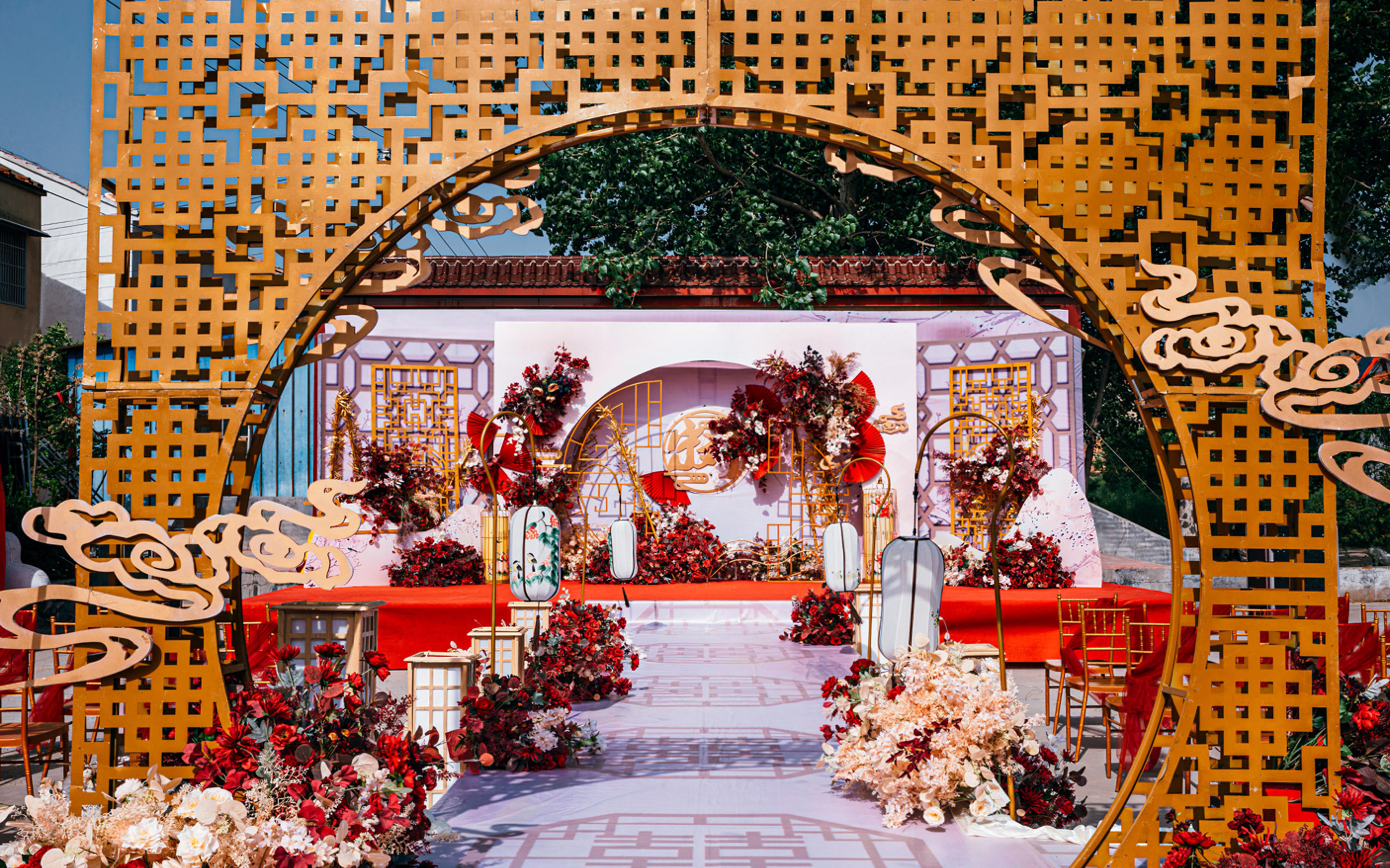 新中式户外婚礼 理想中的婚礼梦