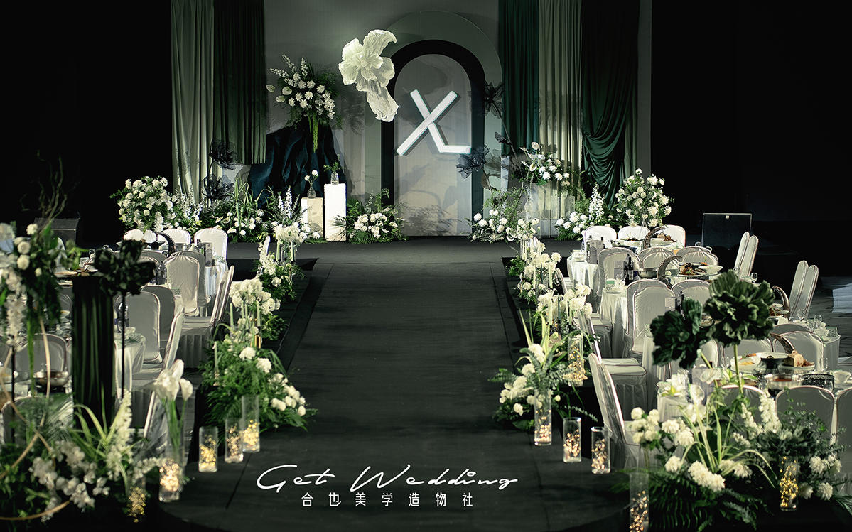 小预算小清新简约婚礼布置