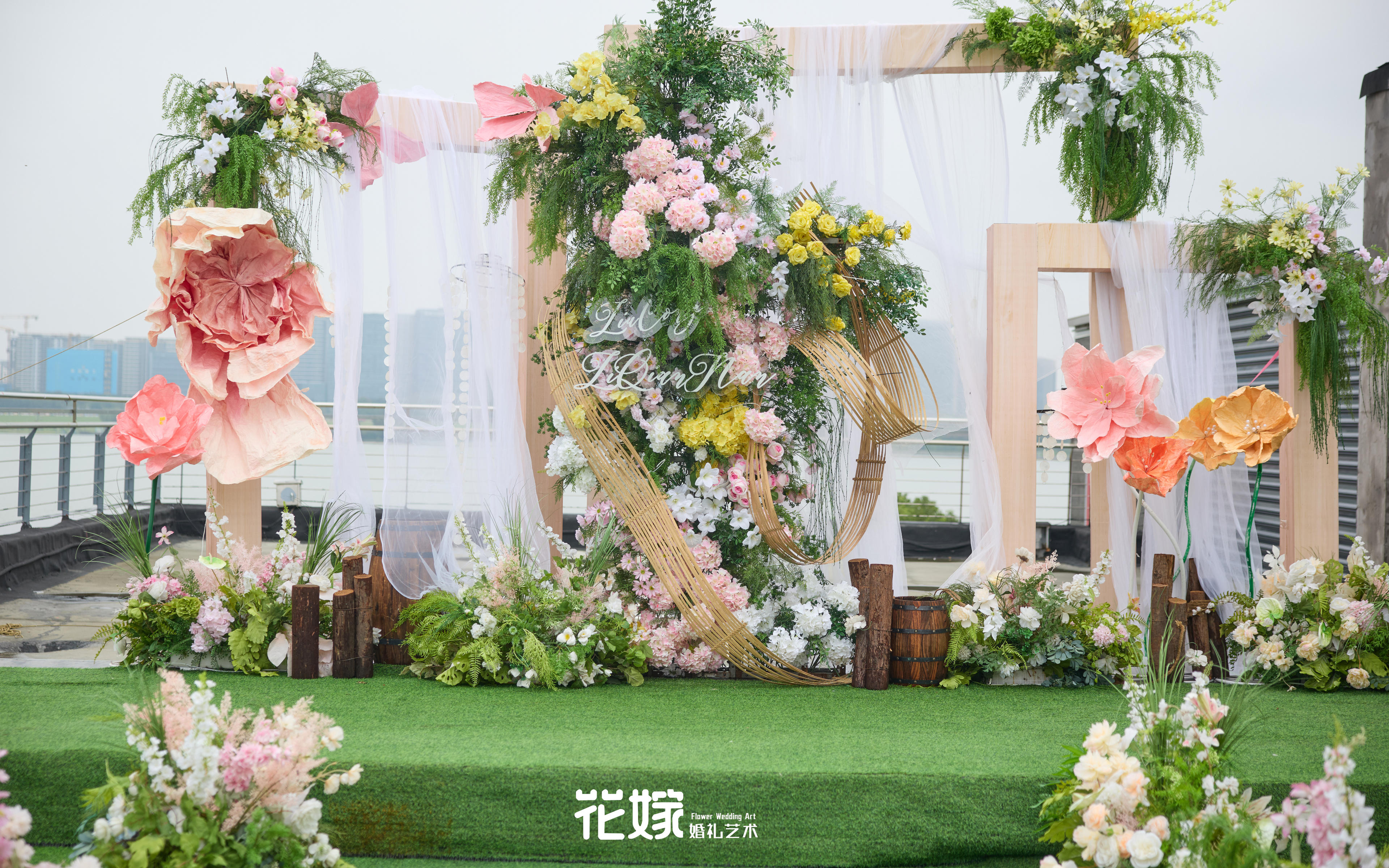 【花嫁婚礼】绿粉的搭配浪漫柔软呀