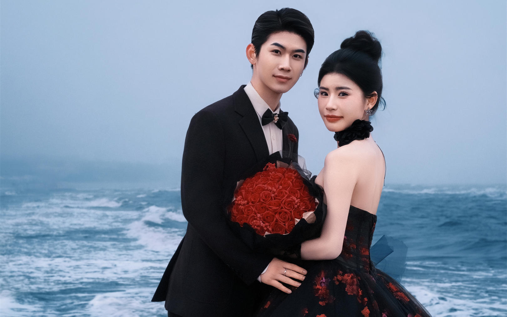 小众高级感海景婚纱照