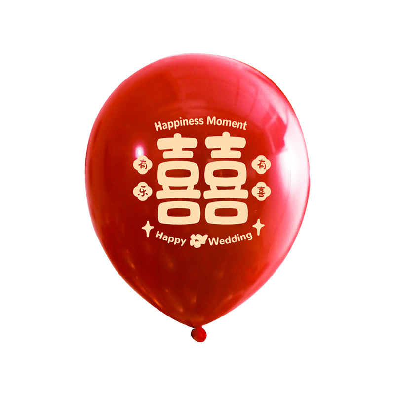 結婚氣球 紅色女方婚房客廳裝飾男方訂婚場景布置套餐婚禮用品