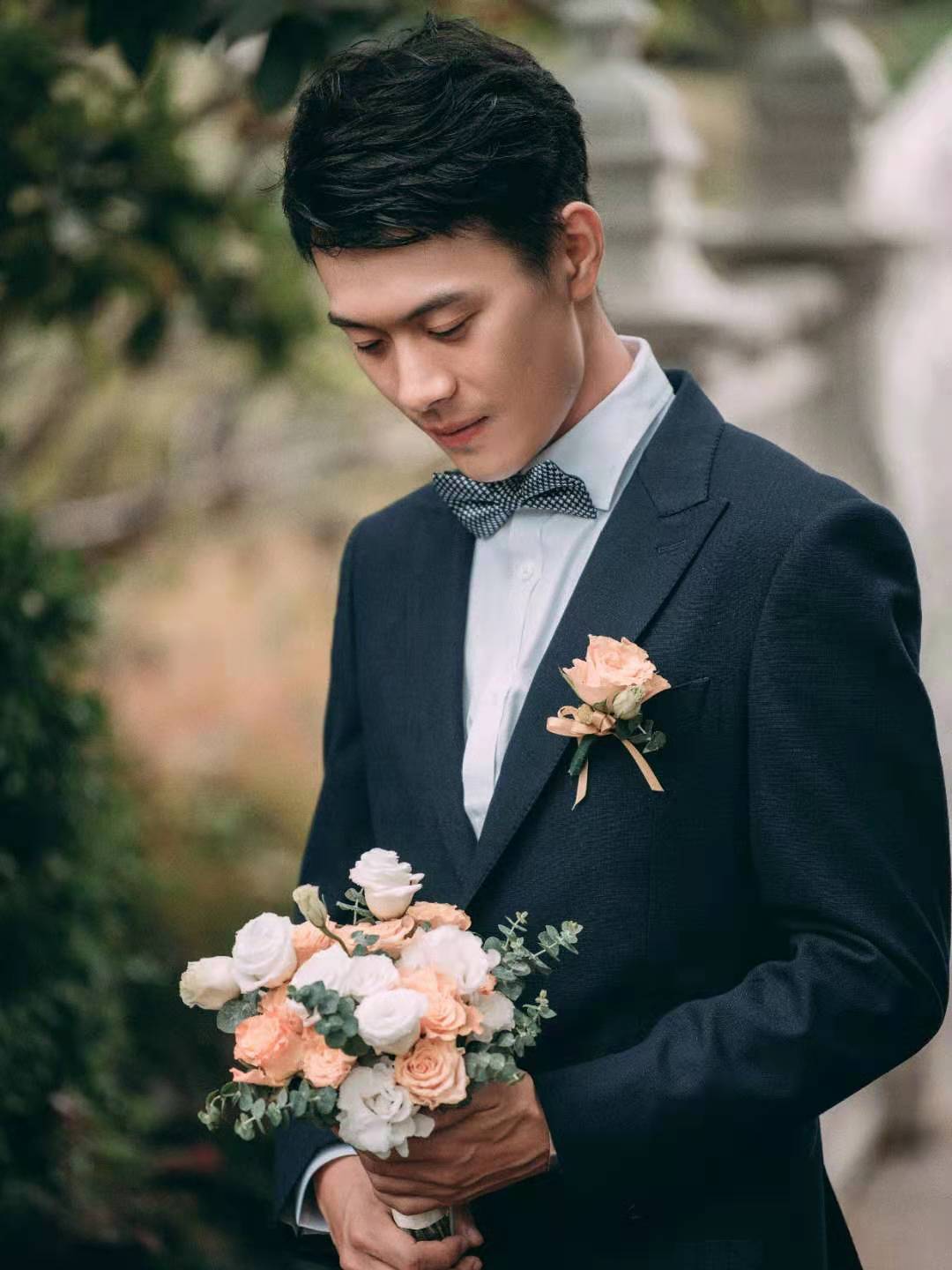 FANZY冬季深色羊绒结婚礼服